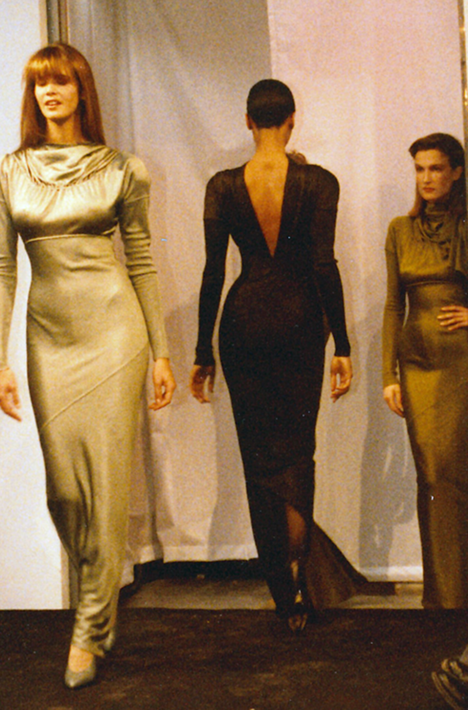 Azzedine Alaïa Fall 1986 Grey Long Sleeve Bodysuit