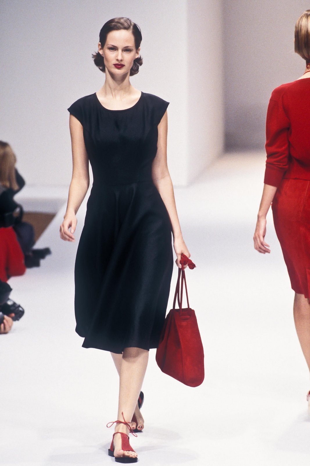 Gucci Spring 1995 Runway White Linen A-Line Dress