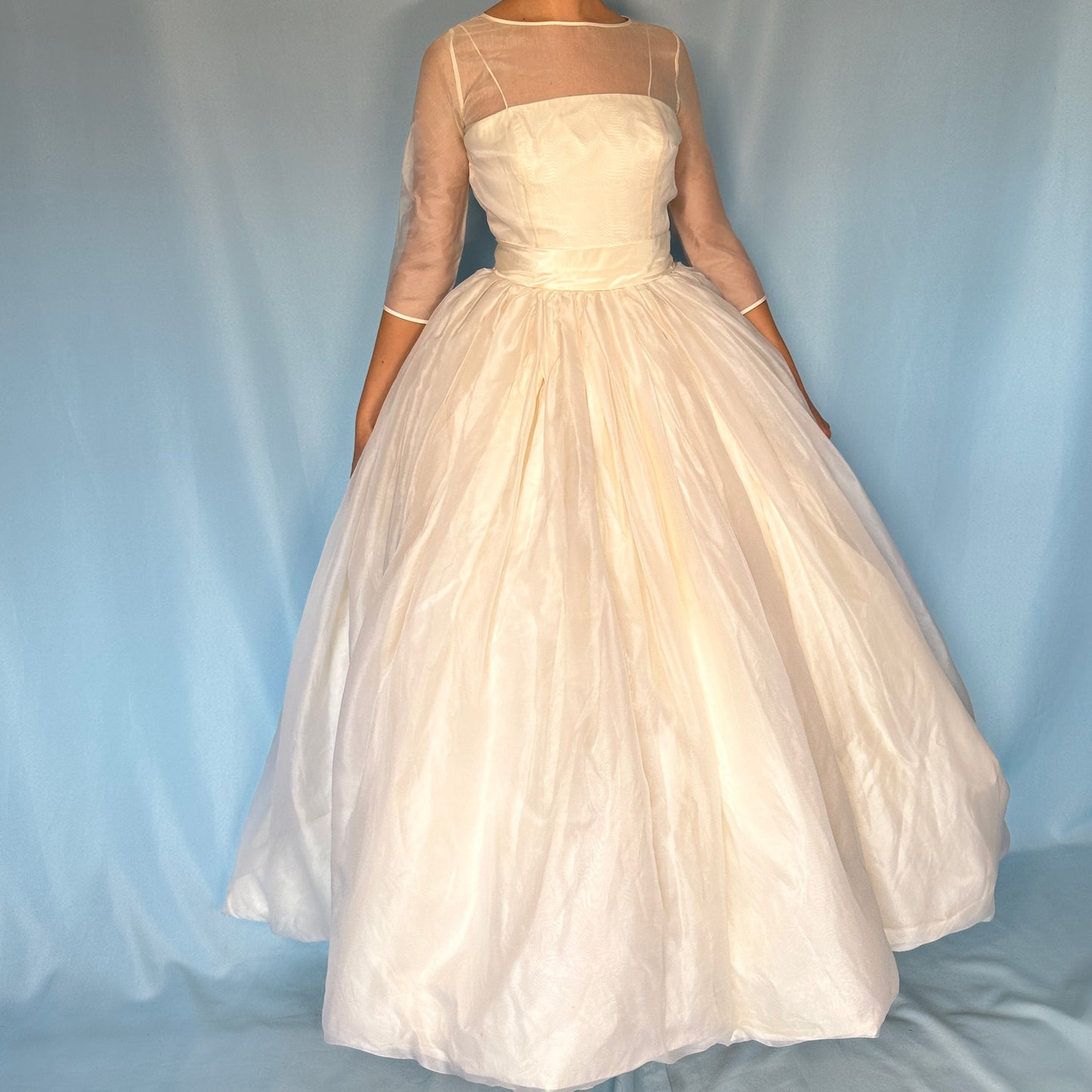 Dolce & Gabbana 1990’s Silk Balloon Skirt Wedding Dress