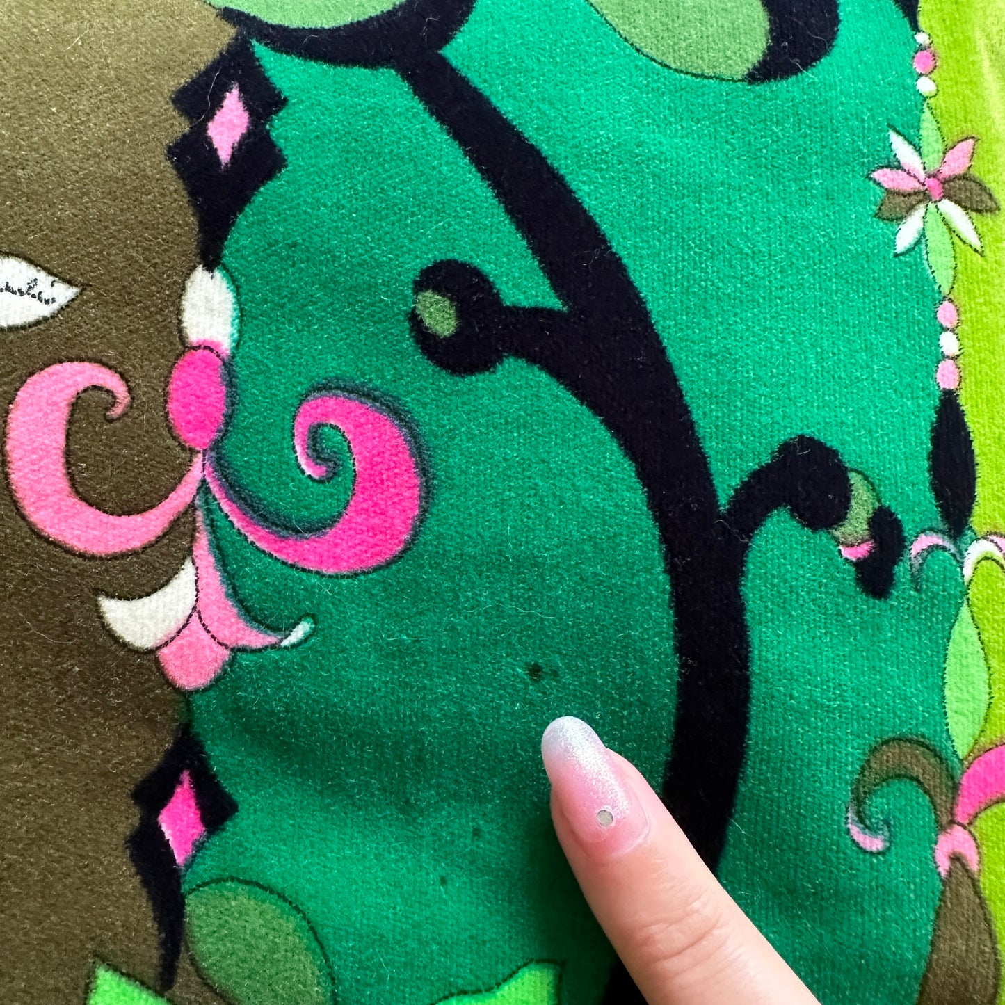 Emilio Pucci 1968 Pattern Velvet Maxi Skirt