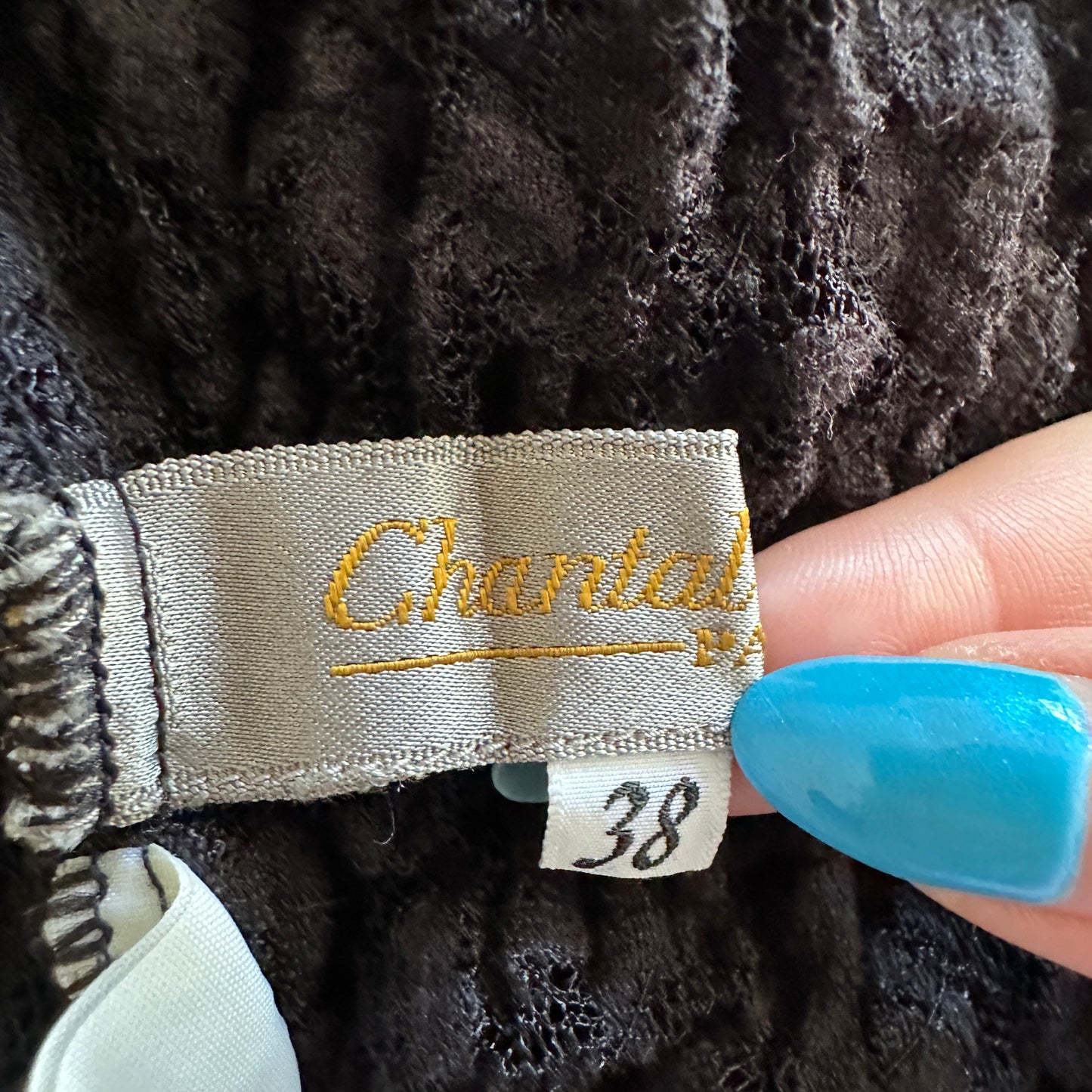 Chantal Thomass Sheer Crinkle Lace Top