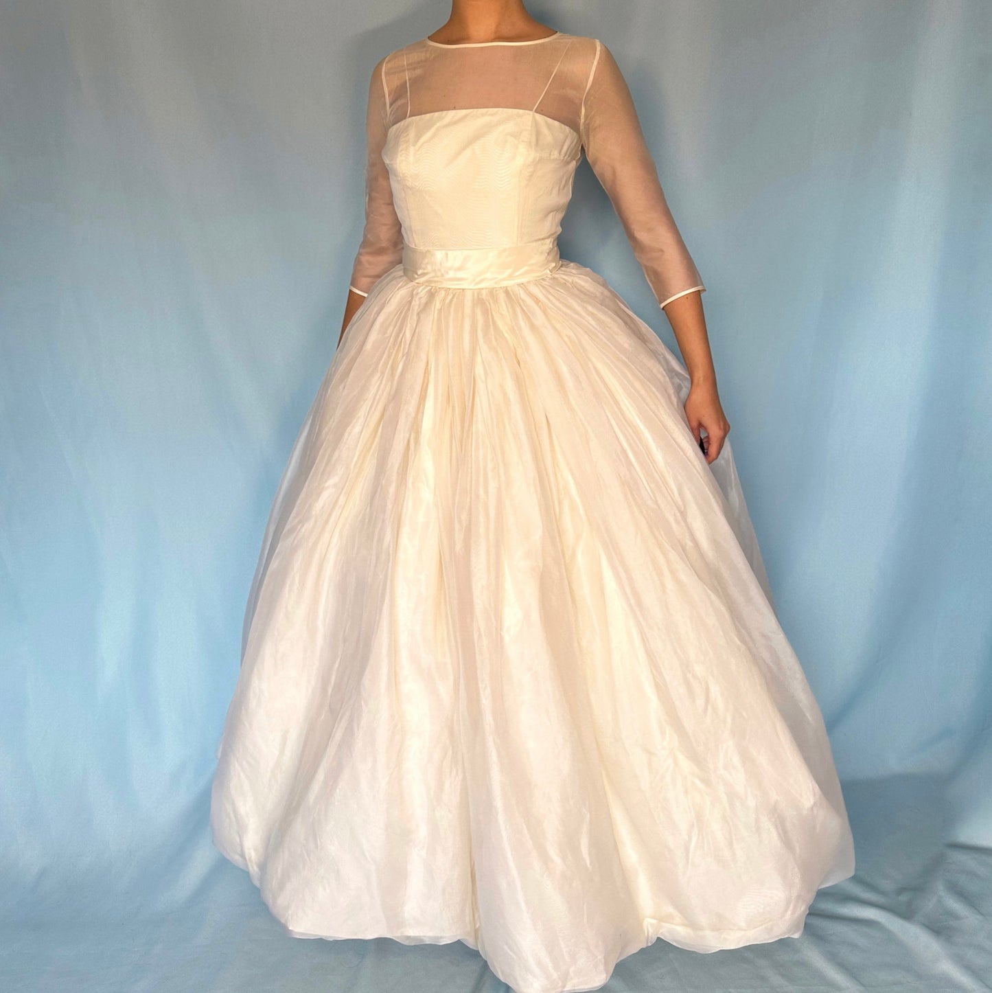 Dolce & Gabbana 1990’s Silk Balloon Skirt Wedding Dress