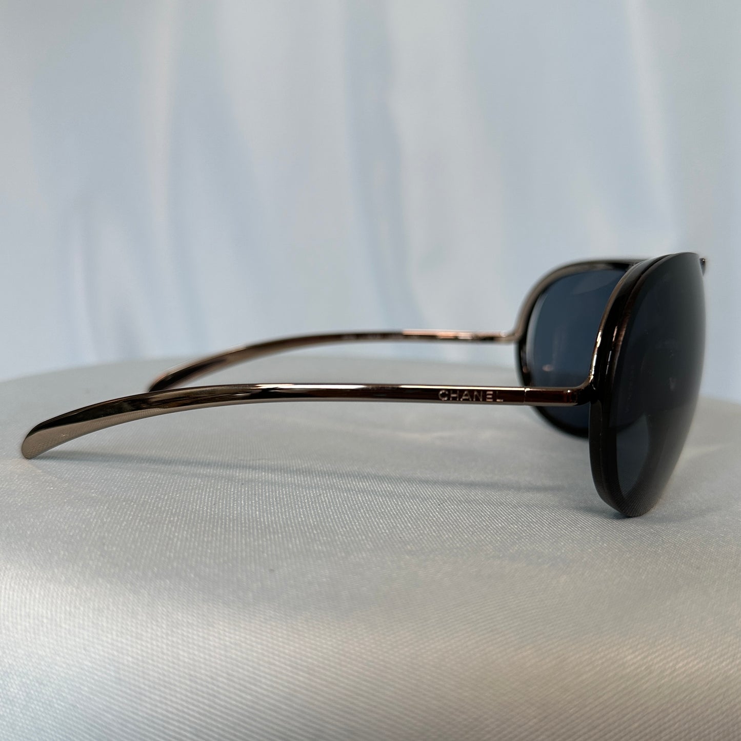 Chanel Fall 2001 Black Shield Sunglasses 6006