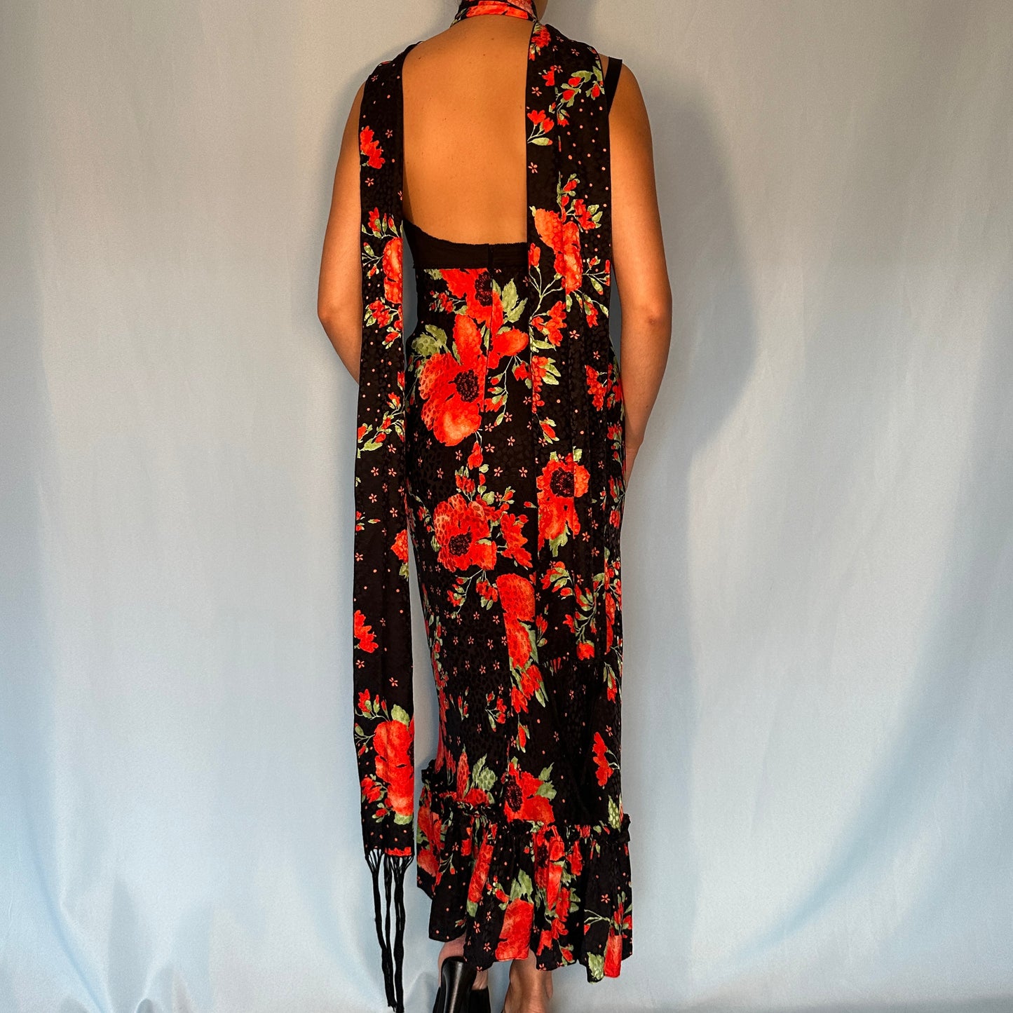 Dolce & Gabbana D&G Floral Underwired Dress and Scarf