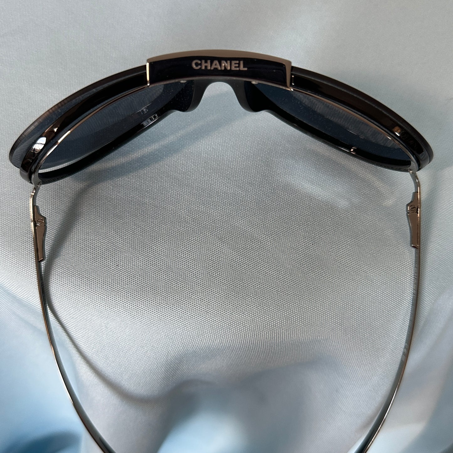 Chanel Fall 2001 Black Shield Sunglasses 6006
