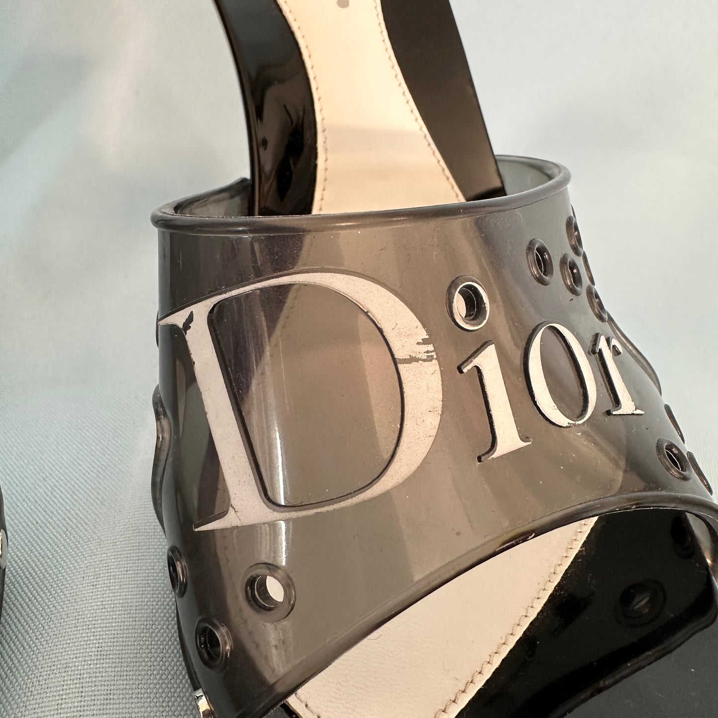 Dior Grey Jelly Heels