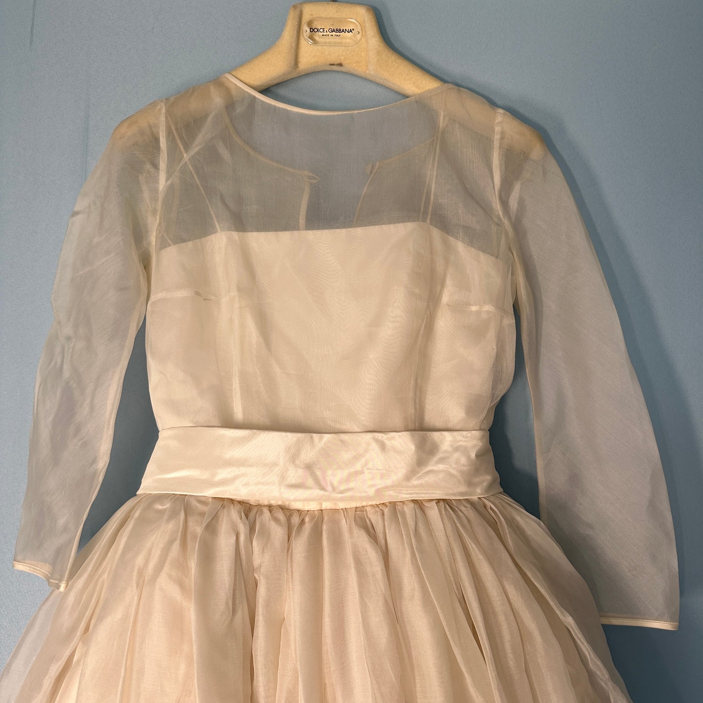 Dolce & Gabbana 1990’s Silk Balloon Skirt Wedding Dress