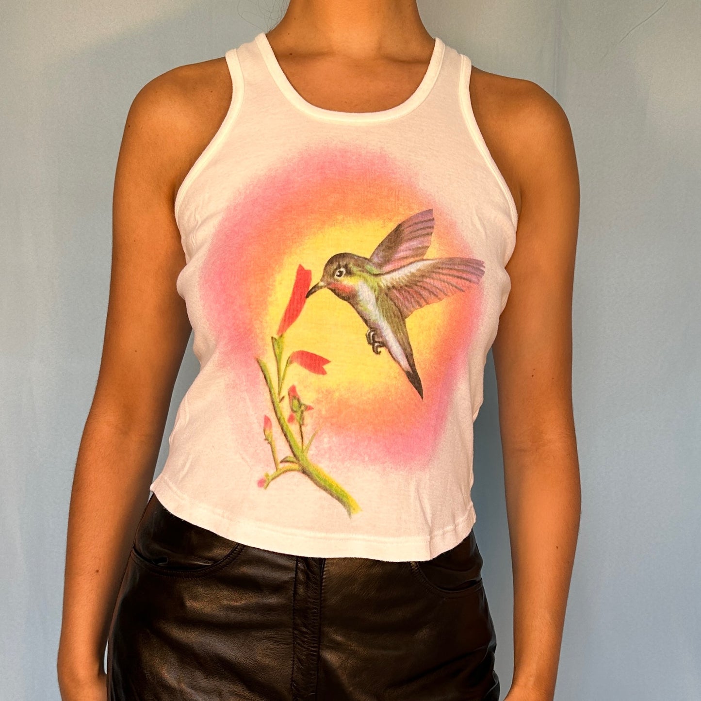 Chloé Spring 1999 Hummingbird Tank Top