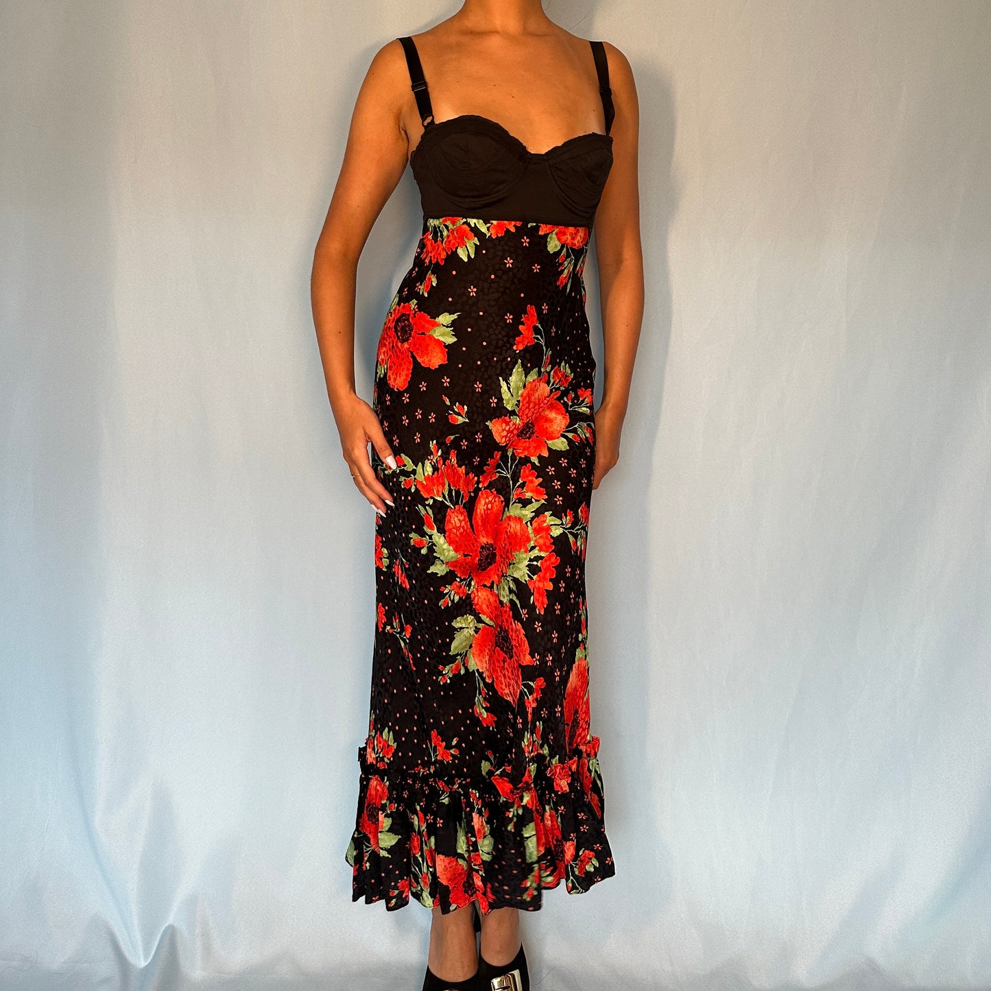 Dolce & Gabbana D&G Floral Underwired Dress and Scarf