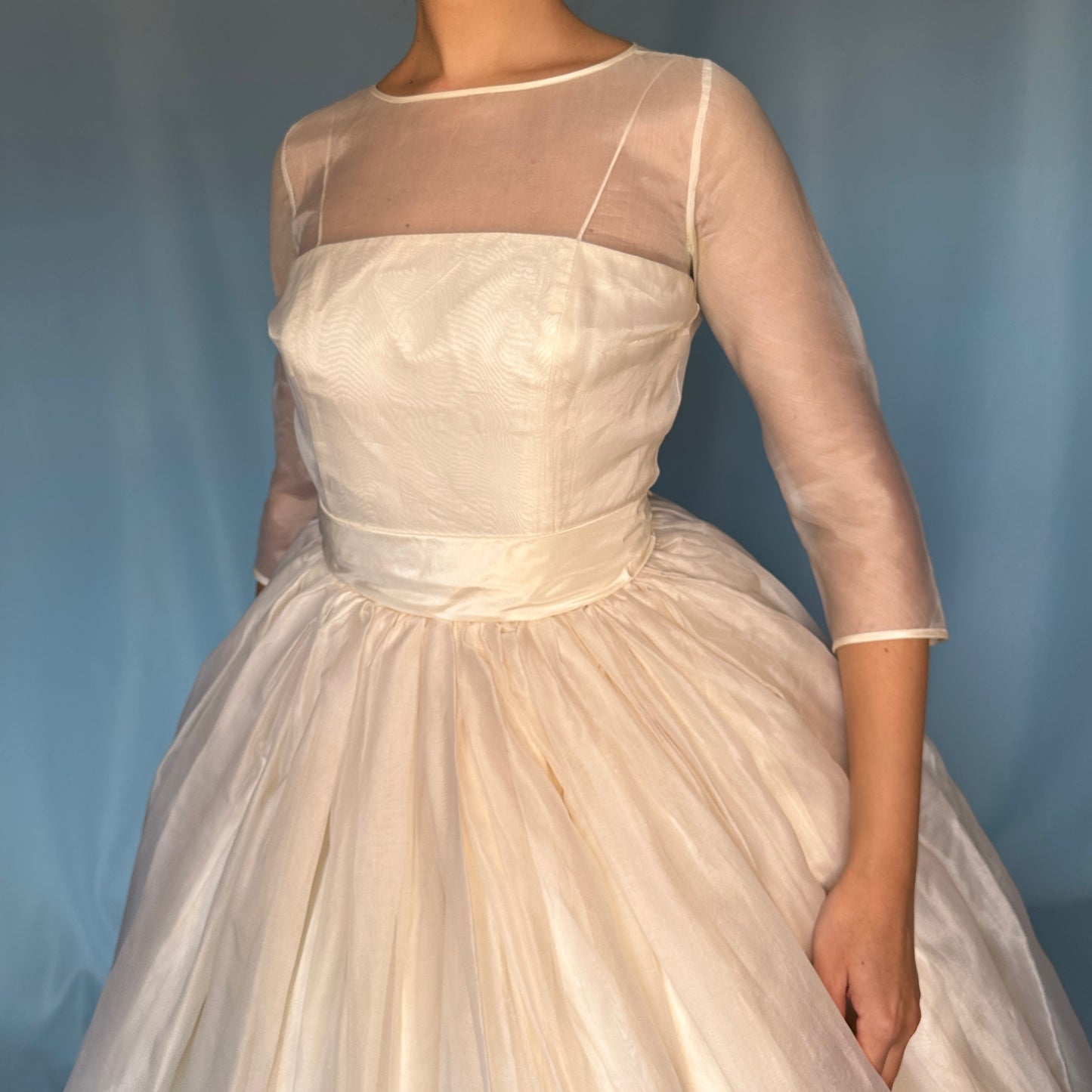 Dolce & Gabbana 1990’s Silk Balloon Skirt Wedding Dress