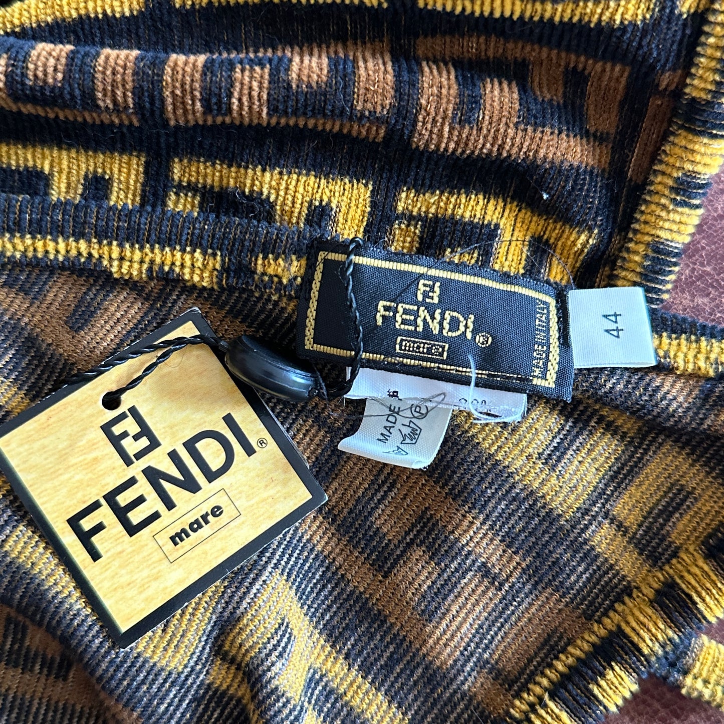 Fendi Zucca Monogram Towelling Halter Top