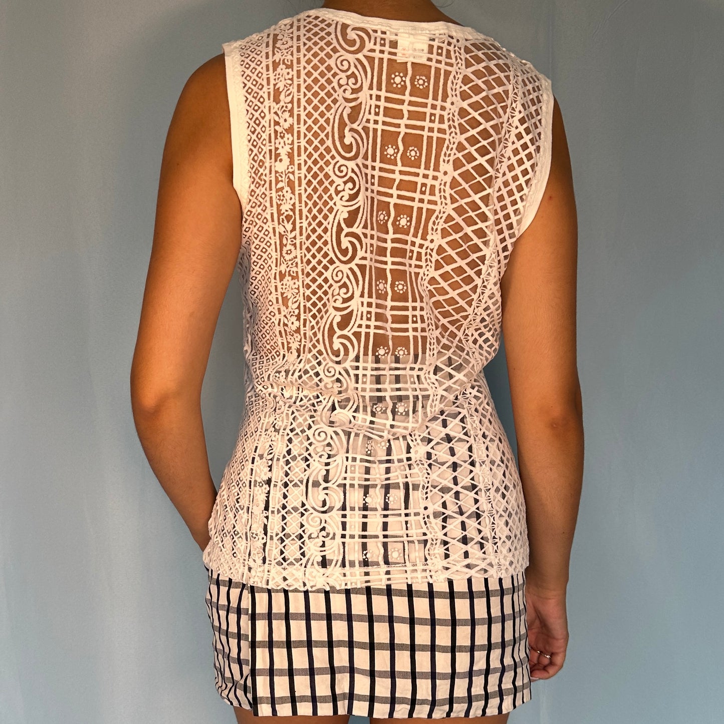 Versace Spring 1994 Mesh Tank Top