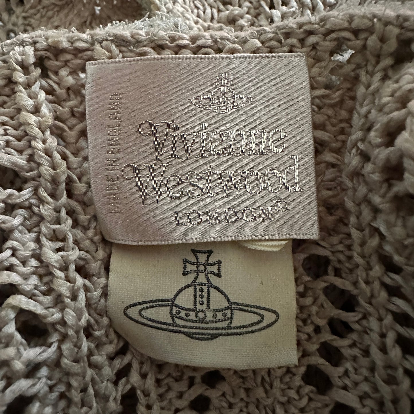 Vivienne Westwood Fall 1994 “On Liberty” Runway Knit Crochet Top