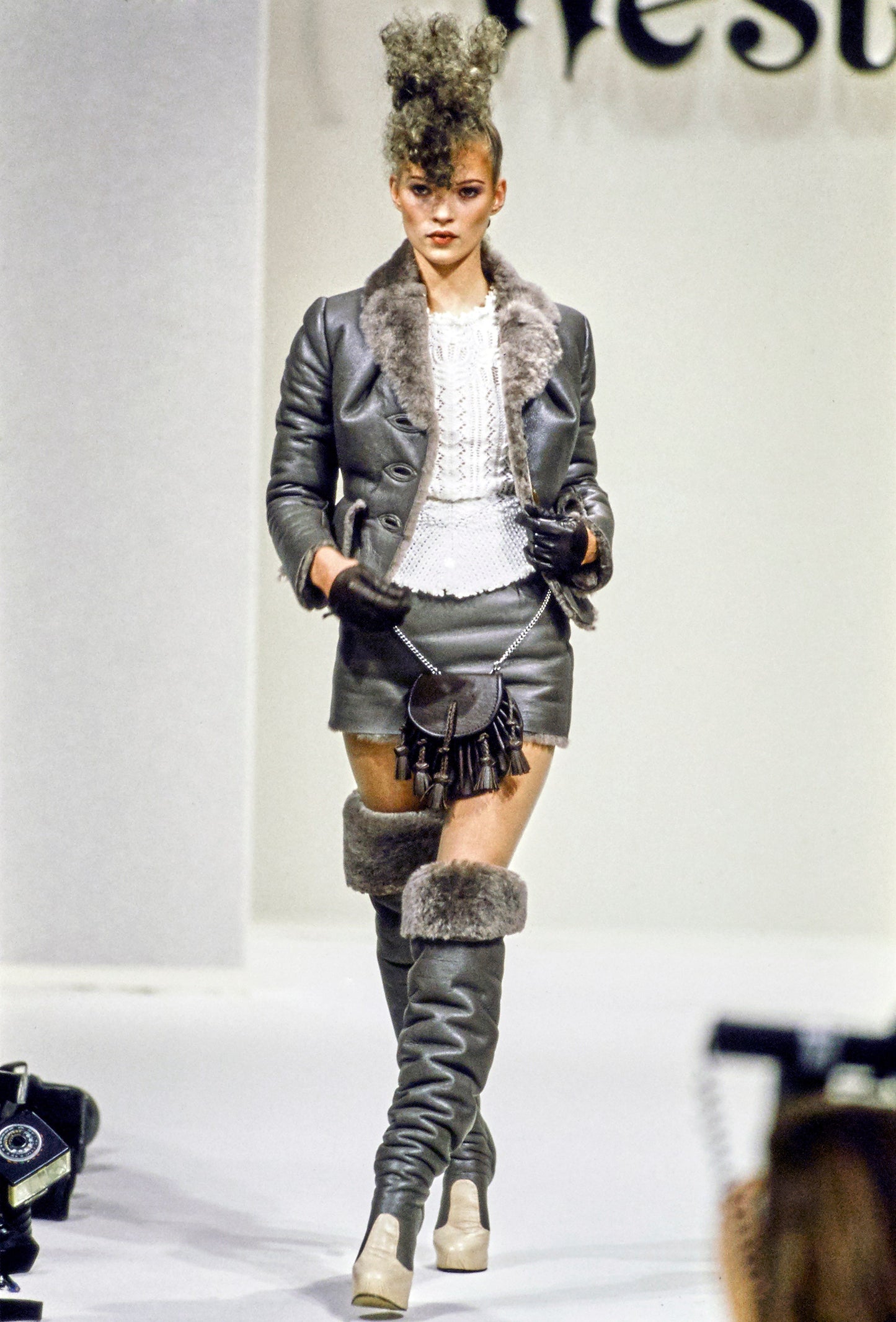 Vivienne Westwood Fall 1994 “On Liberty” Runway Knit Crochet Top