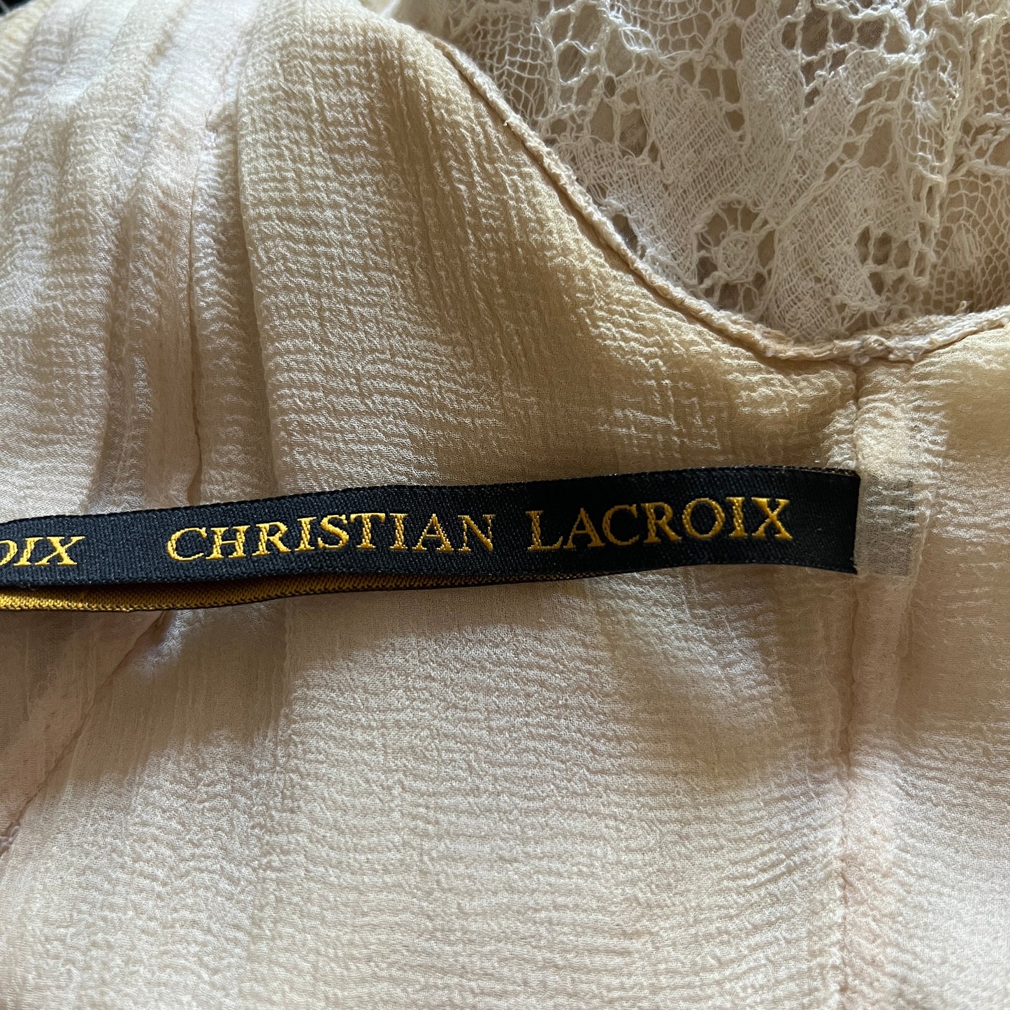 Christian Lacroix Lace Embroidered Dress