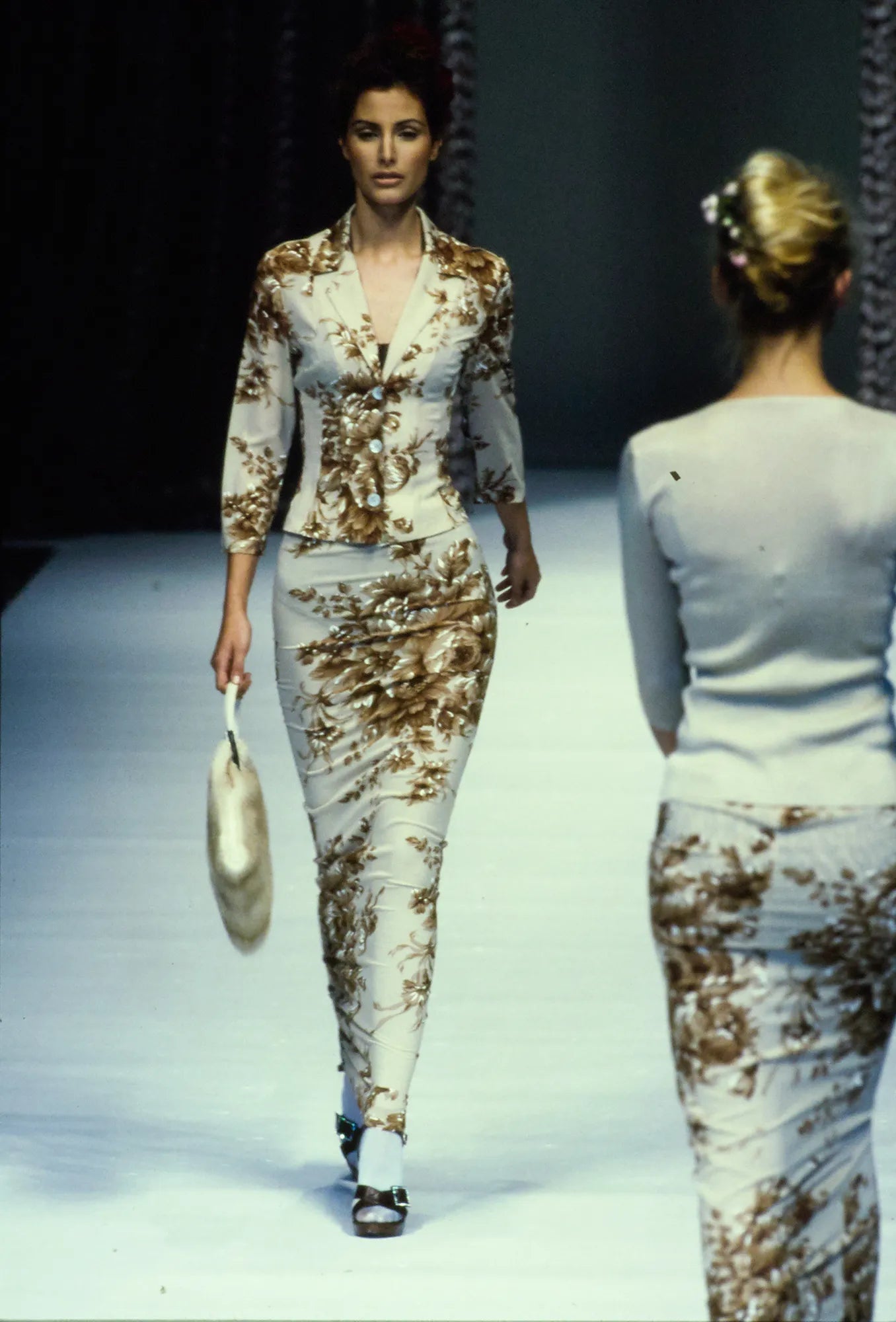 Dolce & Gabbana Spring 1997 Floral Blazer Jacket