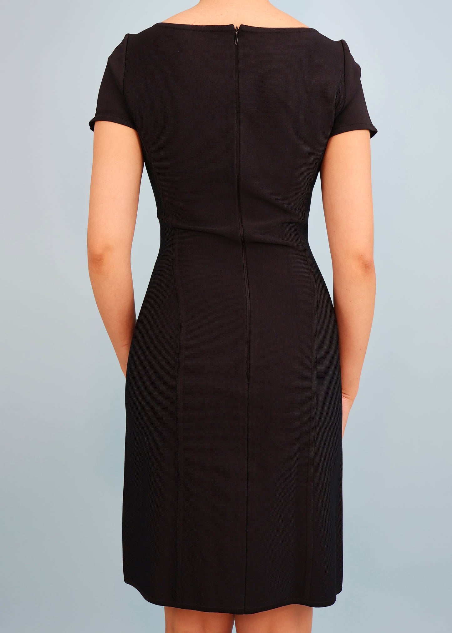 Hervé Léger 1990s Black Keyhole Bandage Dress