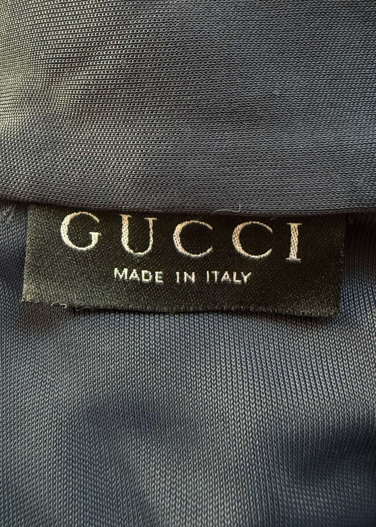 Gucci Spring 1996 Navy Blue Collared Dress
