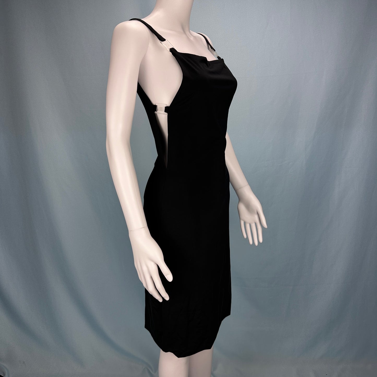 Fendi Zucca Strap Black Dress