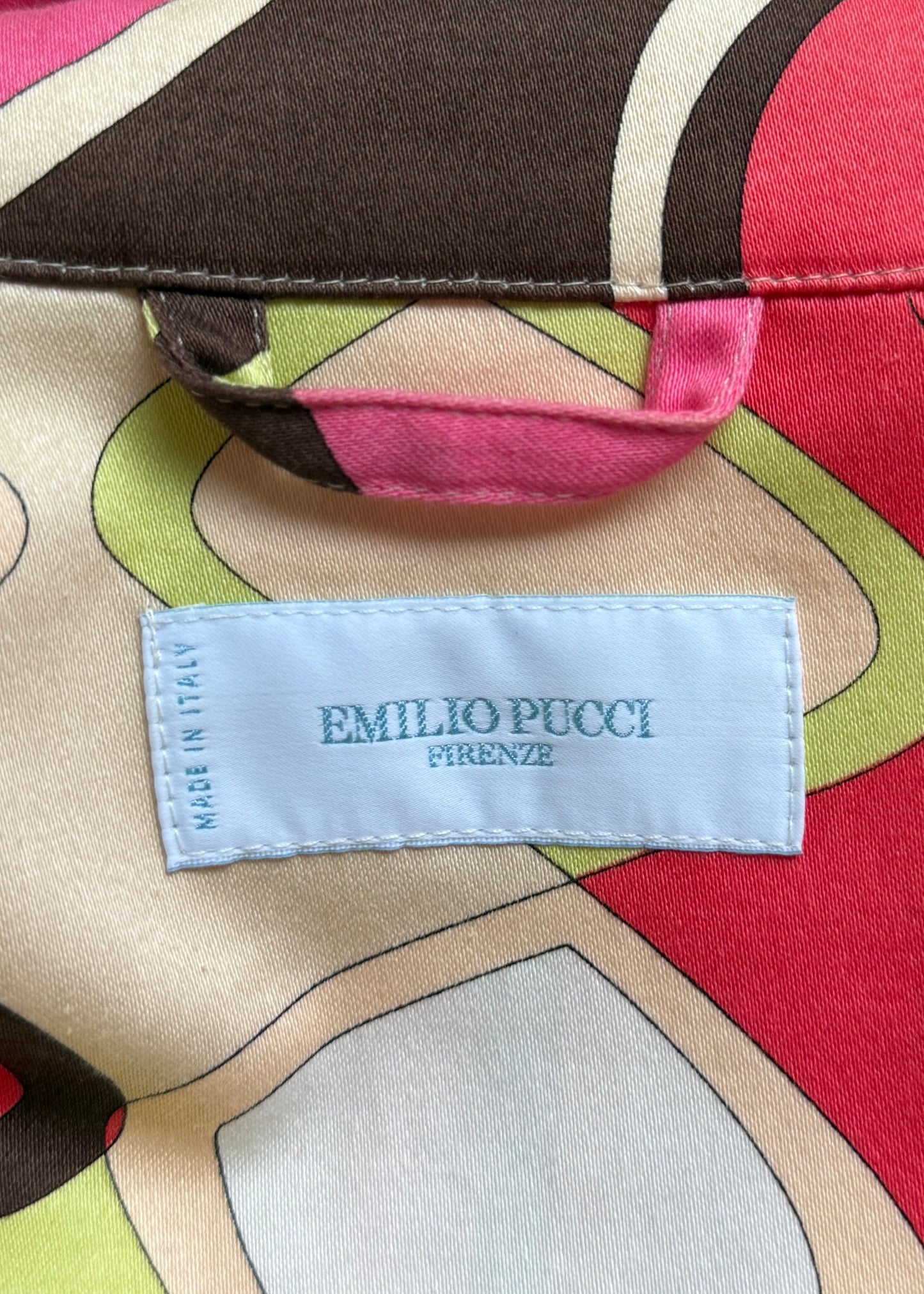 Emilio Pucci Spring 2006 Pink & Brown Pattern Jacket