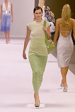 Celine Spring 2000 Green Ombre Pure Cashmere Sweater