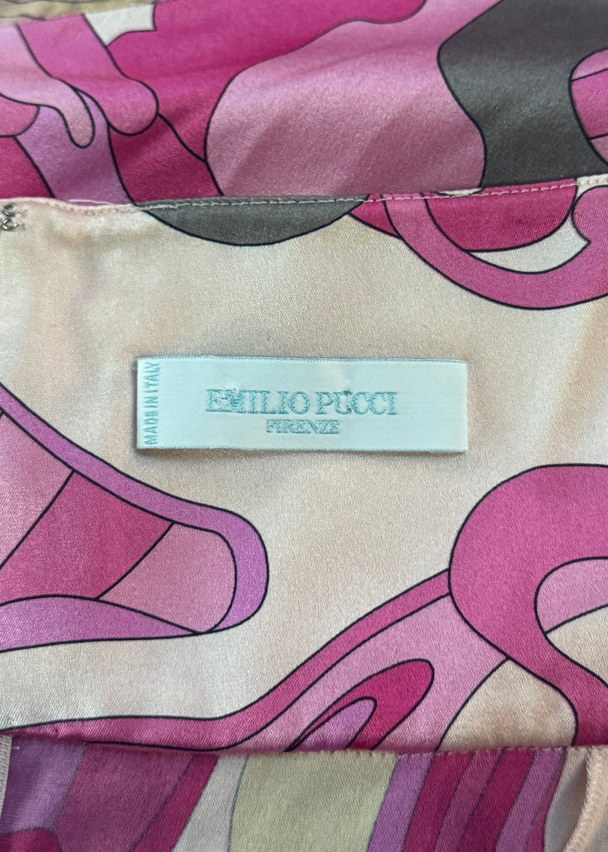Emilio Pucci Resort 2006 Pink Silk Satin & Chiffon Gown