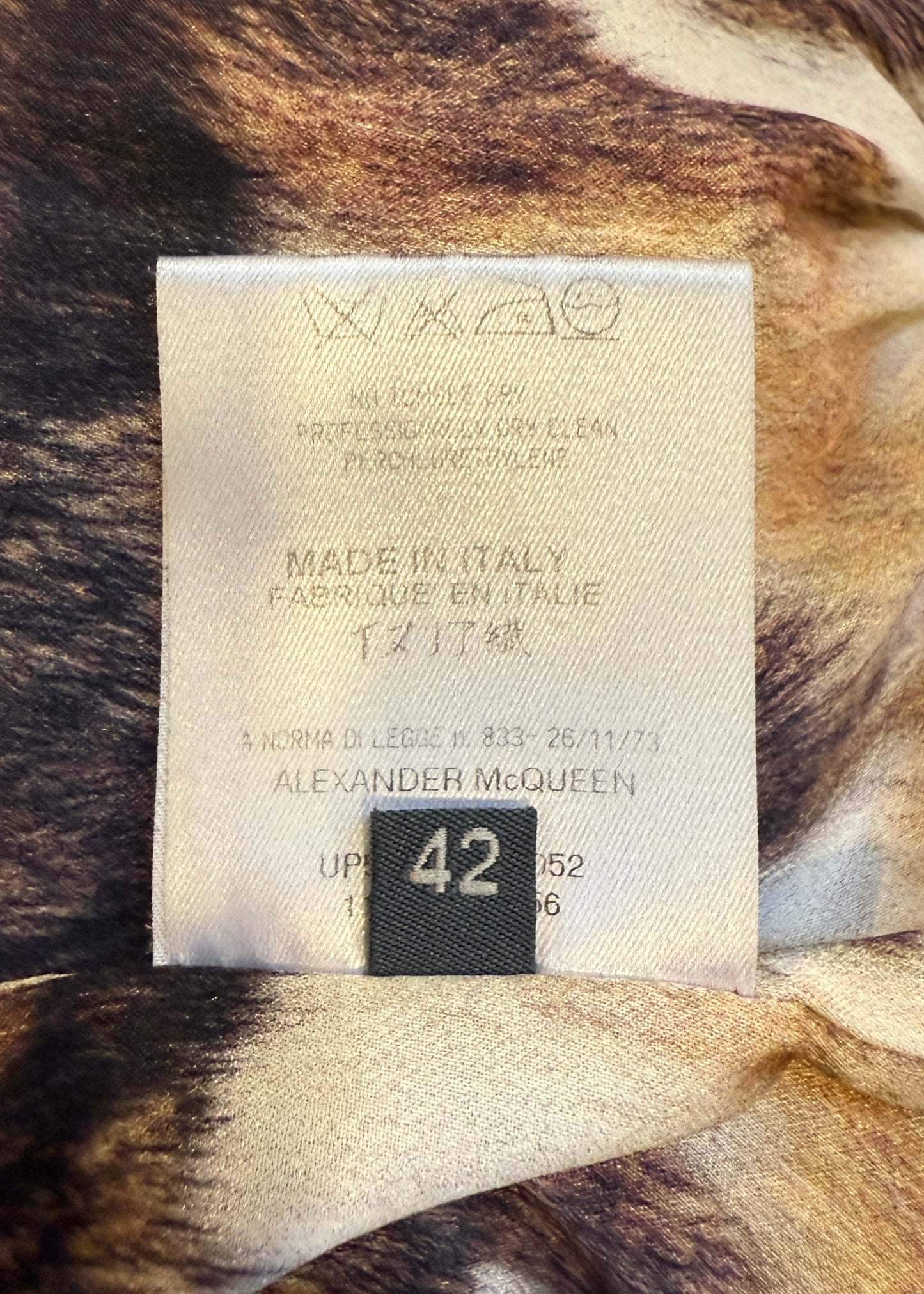 Alexander McQueen Fall 2003 Black Satin Corset & Fur Hood Puffer Jacket