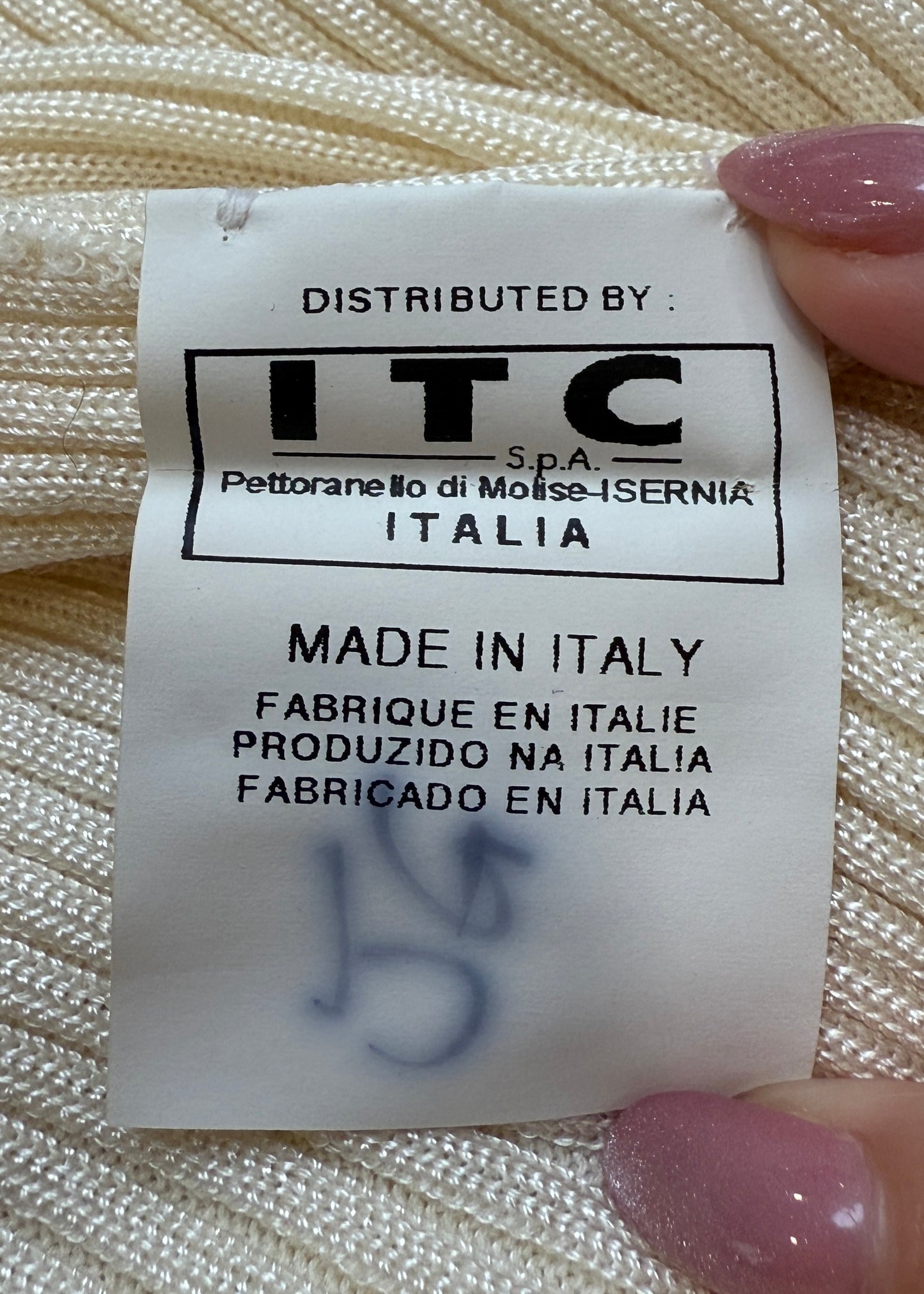 John Galliano Cream Floral Embroidered Knit High Neck Sweater Top