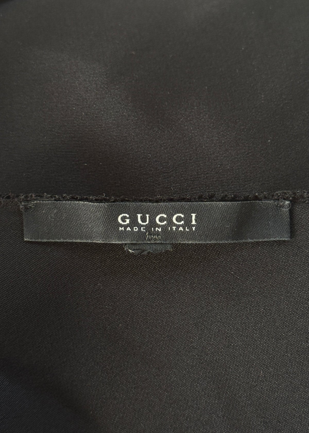 Gucci Fall 2002 Black Silk Knot Strap Maxi Dress