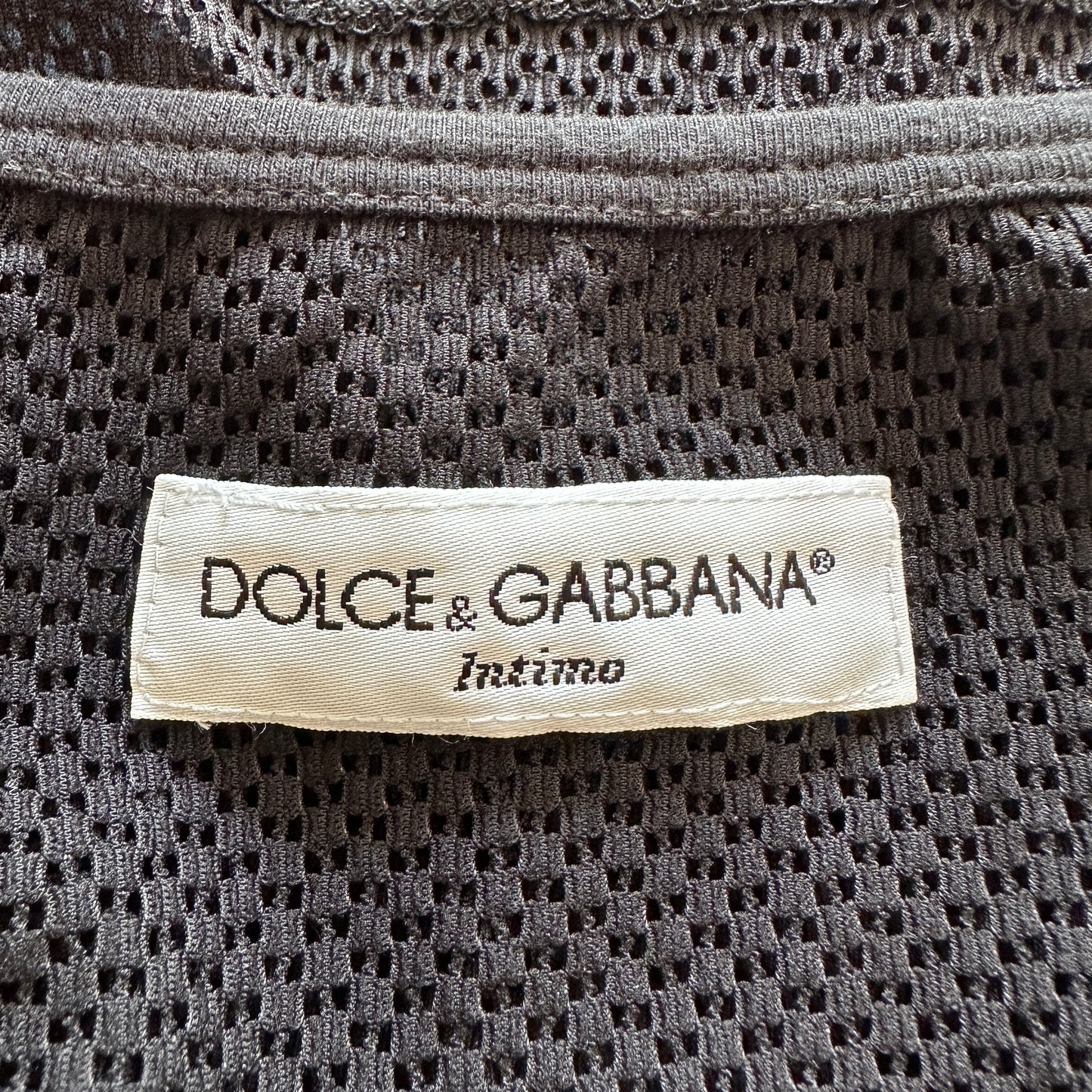 Dolce & Gabbana Black Mesh Back Crop Top