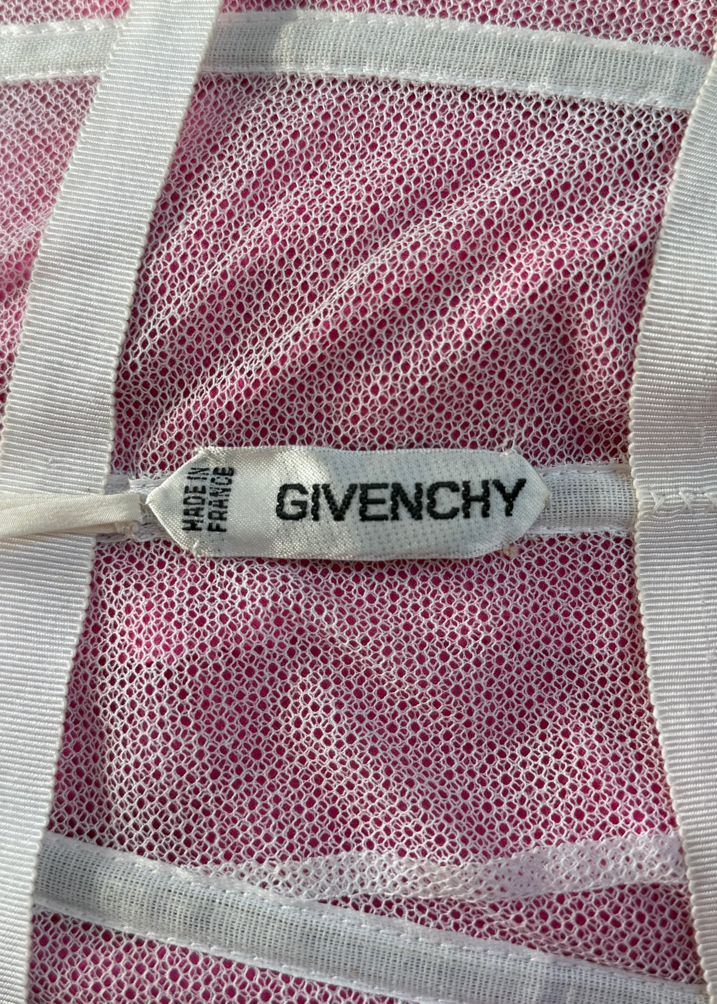 Givenchy Haute Couture Spring 1991 Pink Corseted Strapless Dress & Belt