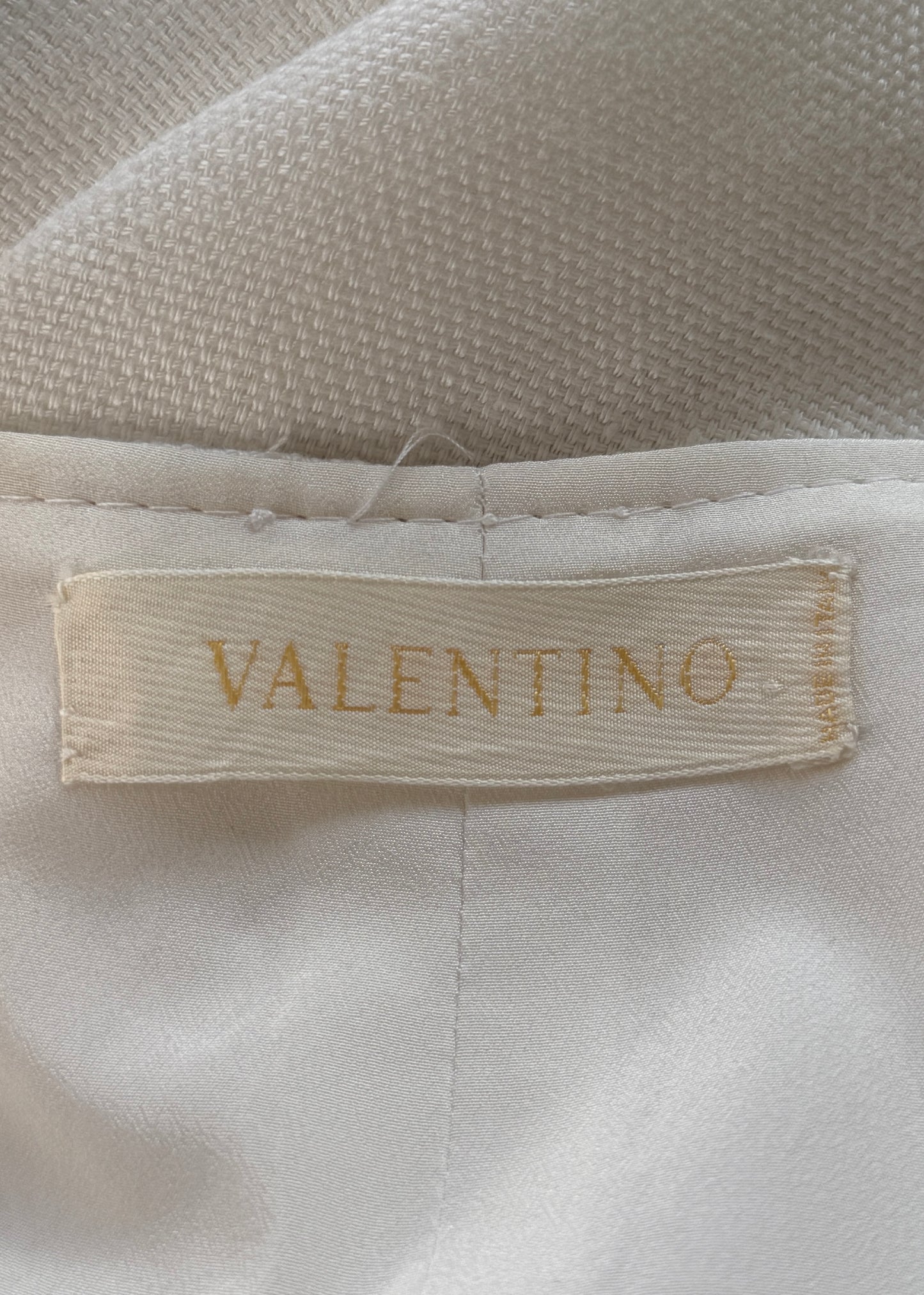 Valentino White Linen Dress