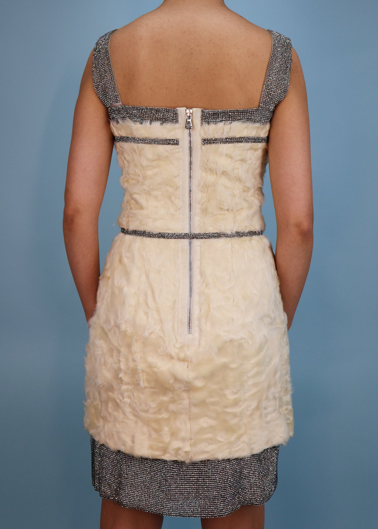 Dolce & Gabbana Fall 2005 Runway Fur & Crystal Dress