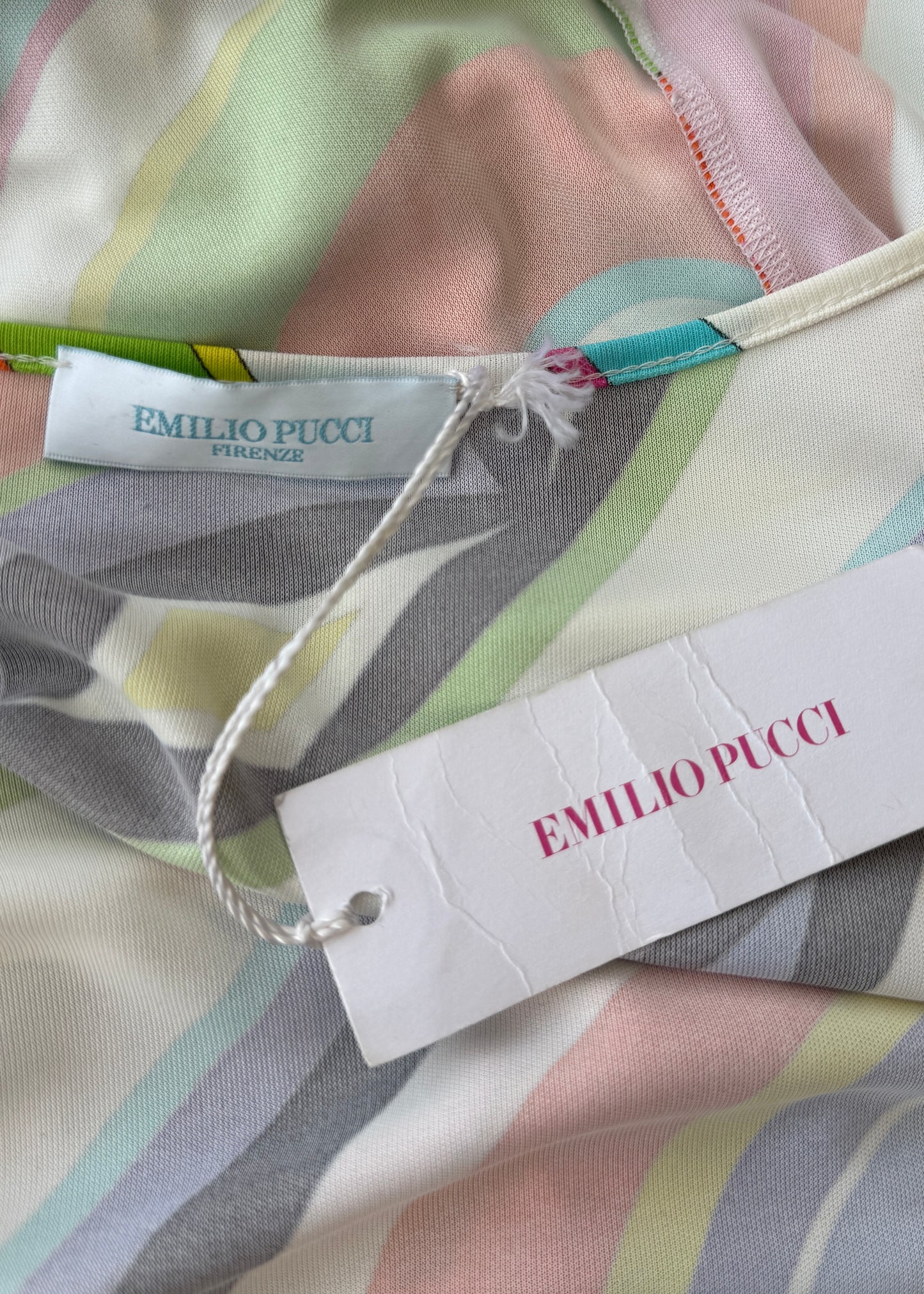 Emilio Pucci Spring 2005 Multi Colour Patterned Midi Dress