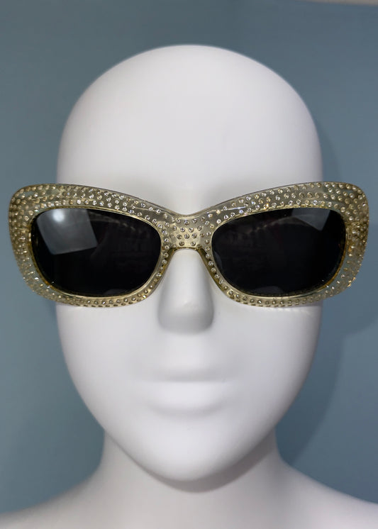 Versace Fall 1996 Rhinestone Medusa Sunglasses