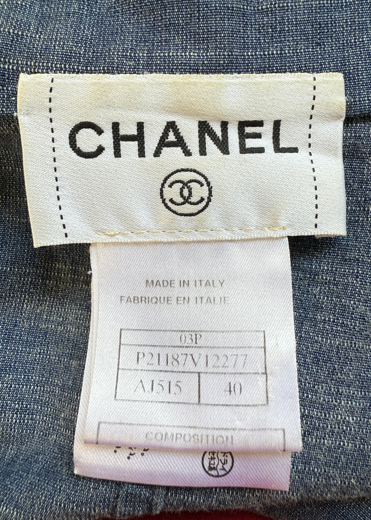 Chanel Spring 2003 Lightweight Denim Jacket