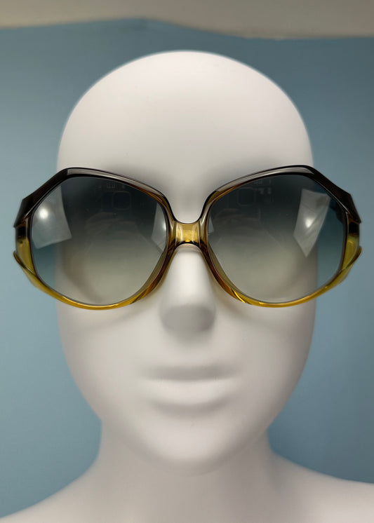 Dior 1970’s Green Ombre Sunglasses
