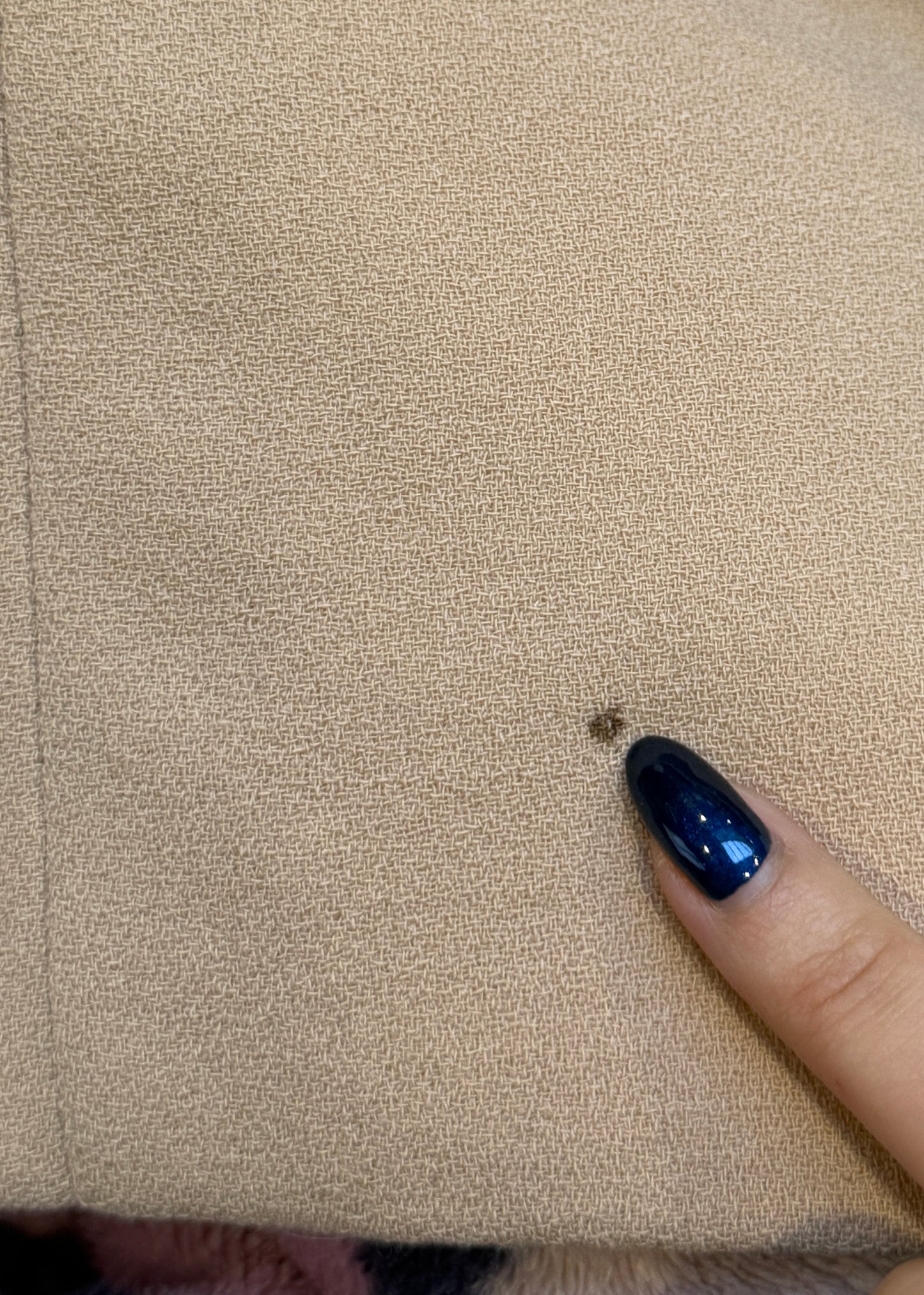 Chanel Haute Couture Spring 1998 Runway Beige Crêpe Clip Button Coat