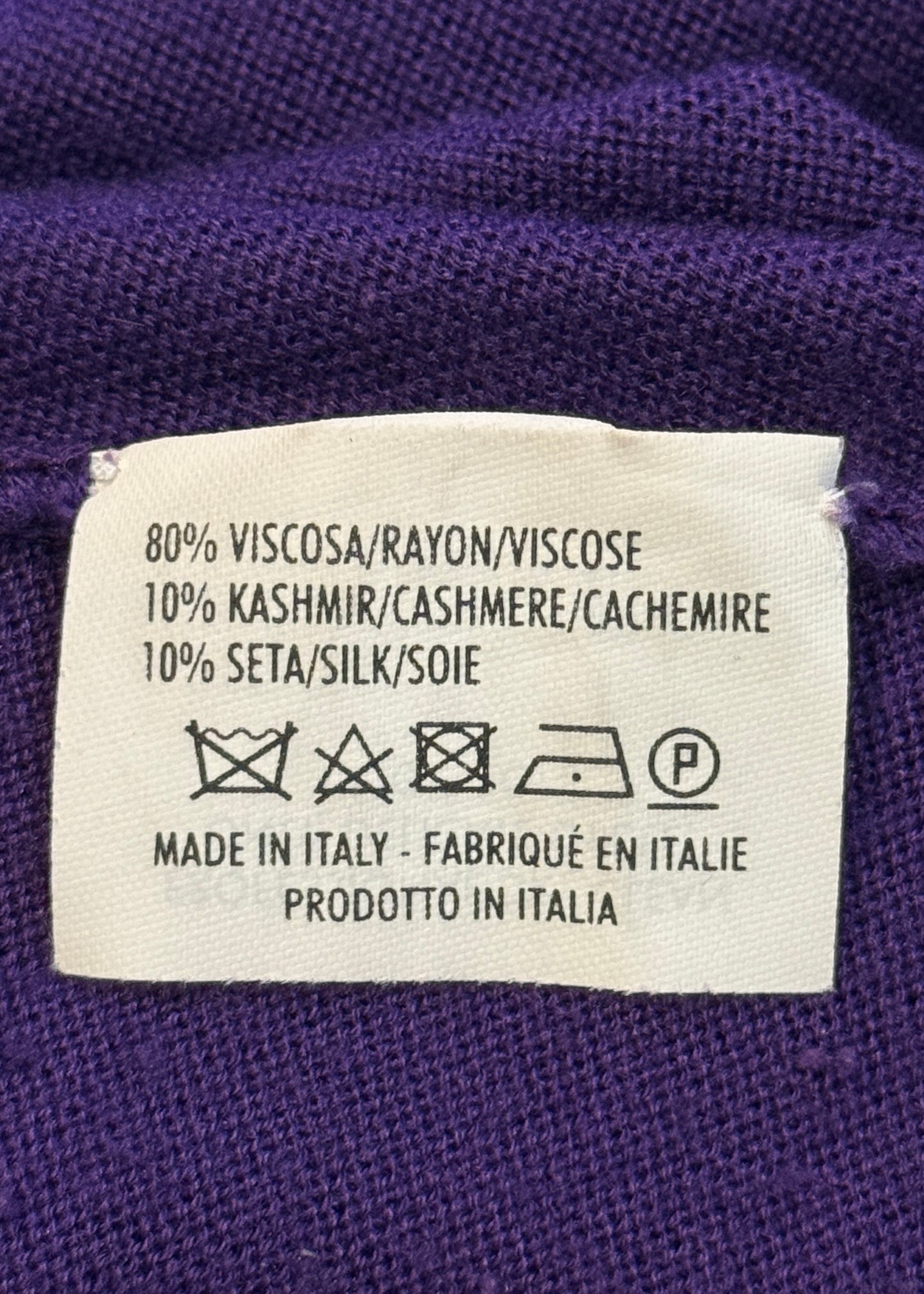 Alexander McQueen Purple Asymmetric Knitted Dress