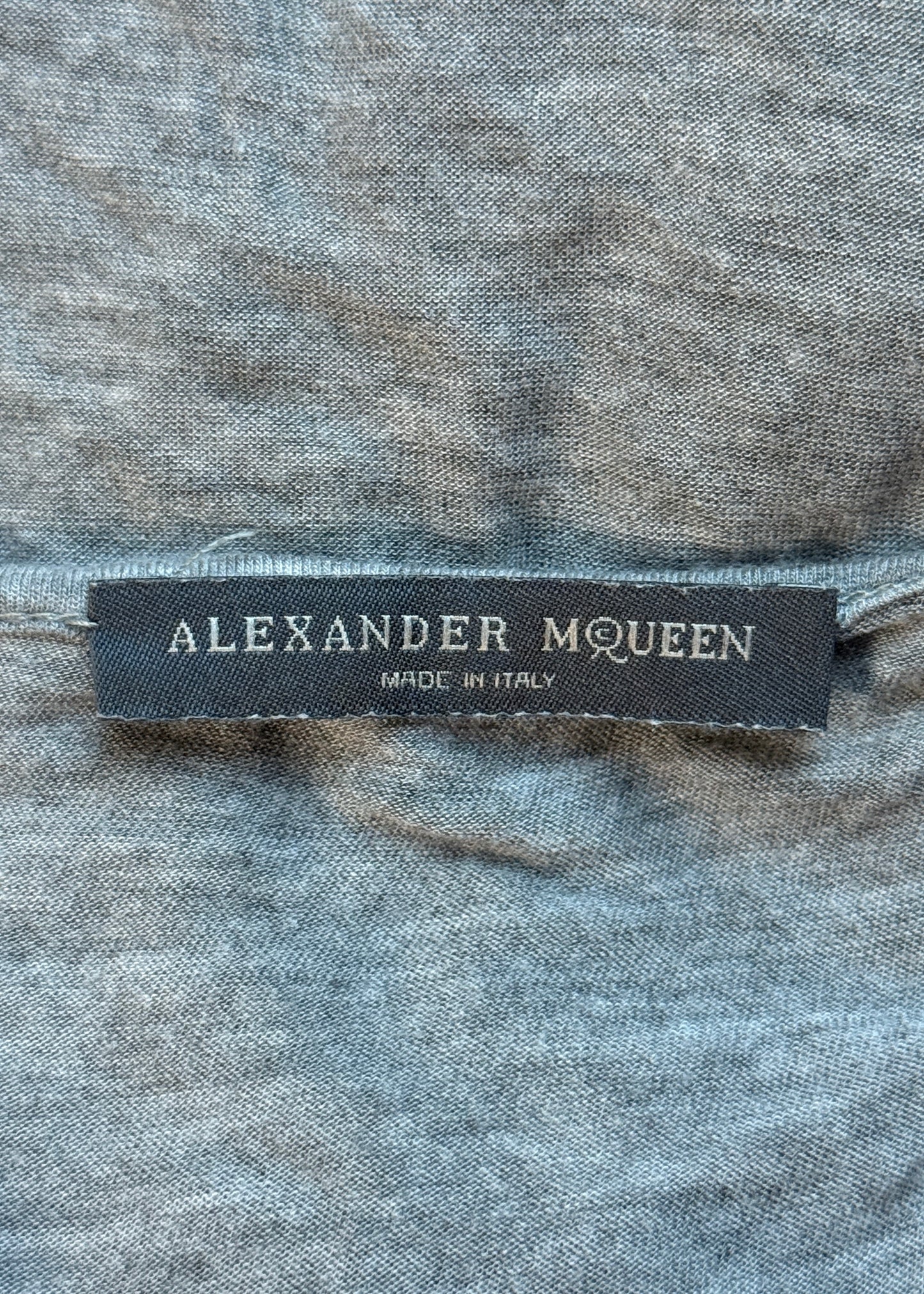 Alexander McQueen Fall 2010 Grey Attached Scarf Tank Top