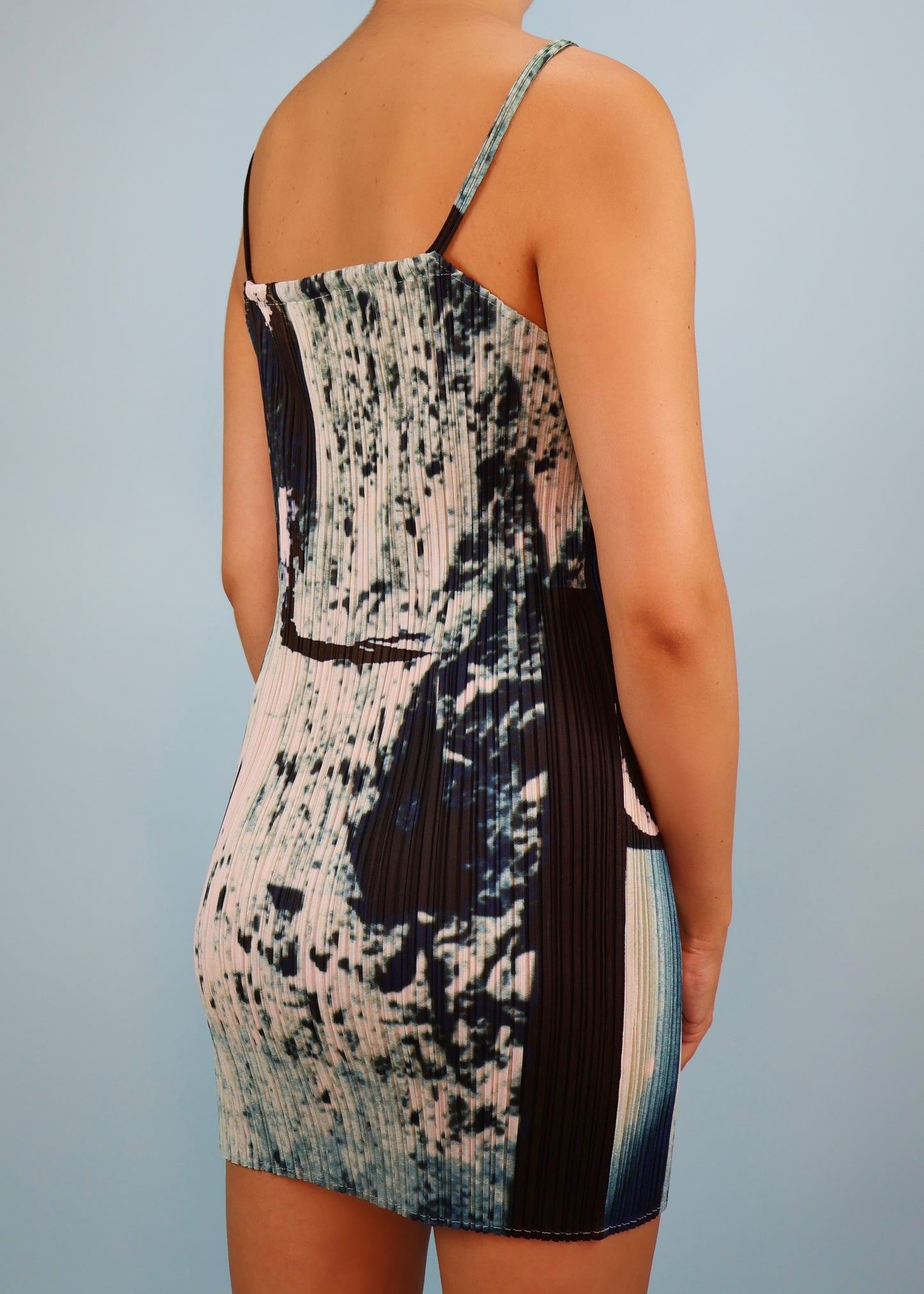 Issey Miyake Pleats Please 1999 Apollo Moon Landing Mini Dress