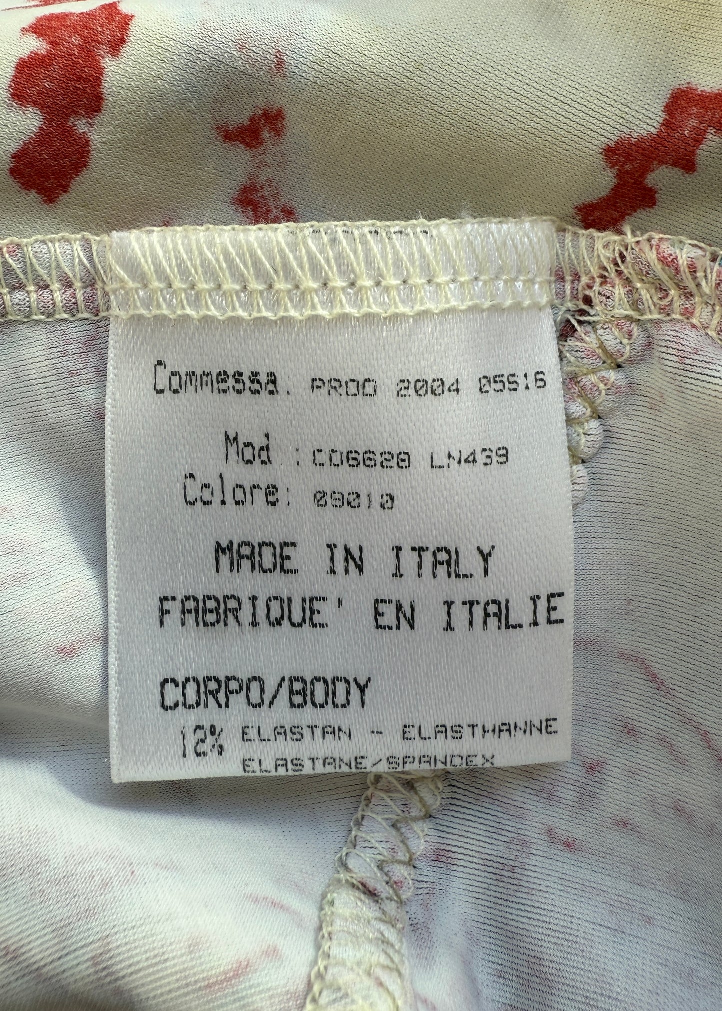 Roberto Cavalli Fall 2004 Patchwork Fringe Scarf Top