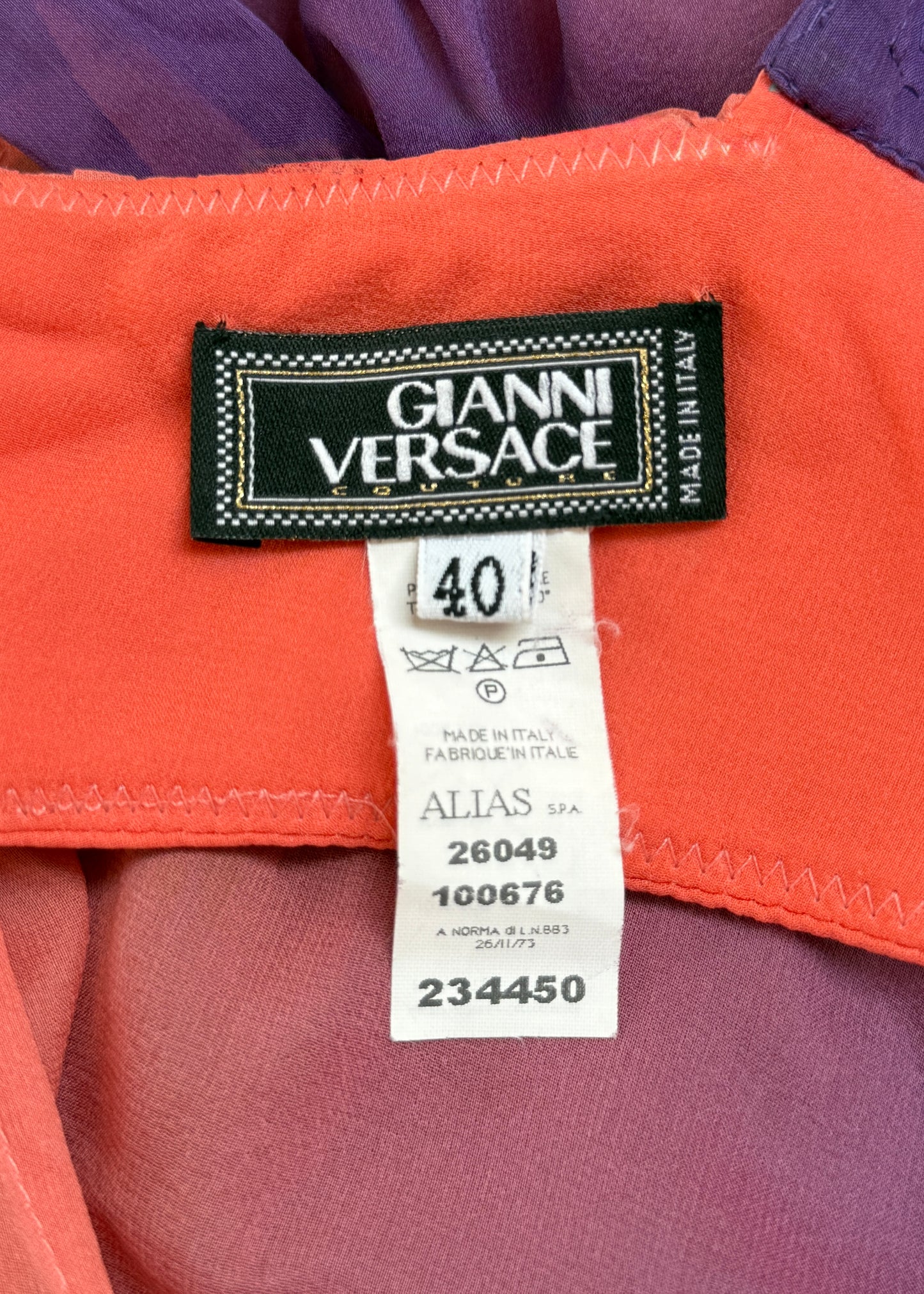 Versace Fall 2002 Silk Chiffon Bustier Top