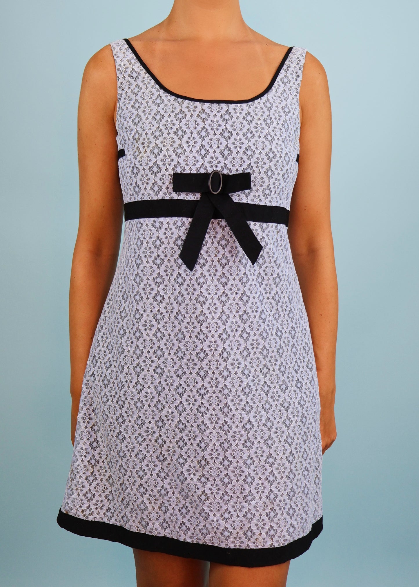 Marc Jacobs Blue Lace Bow Babydoll Dress