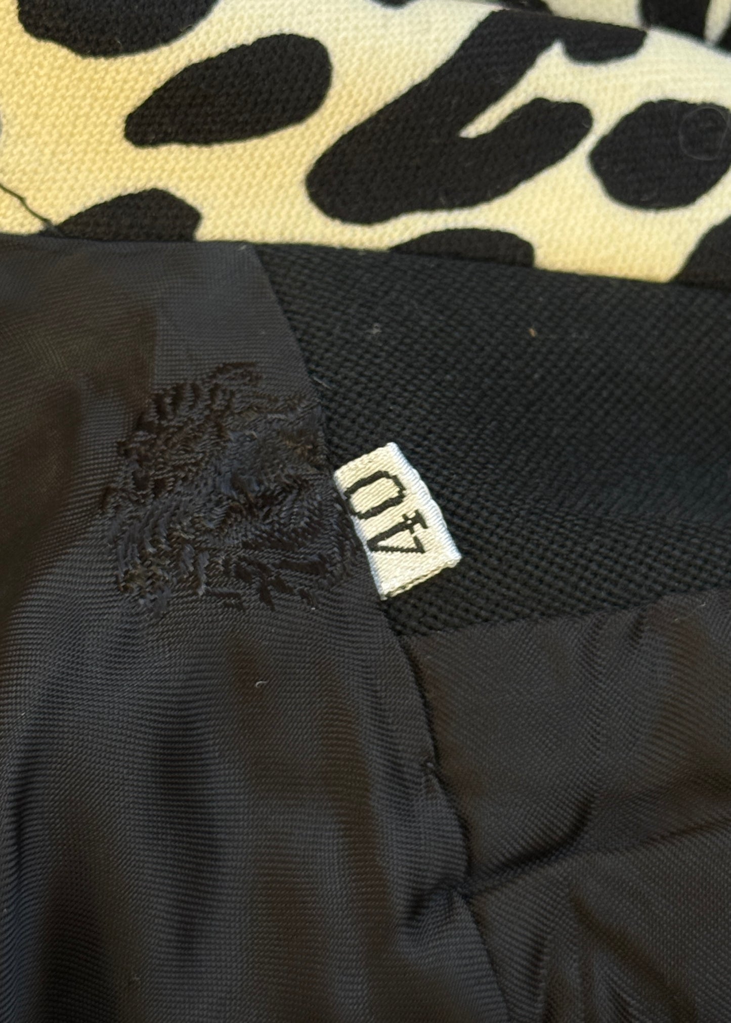 Versace Spring 1996 Black & White Leopard Print Jacket