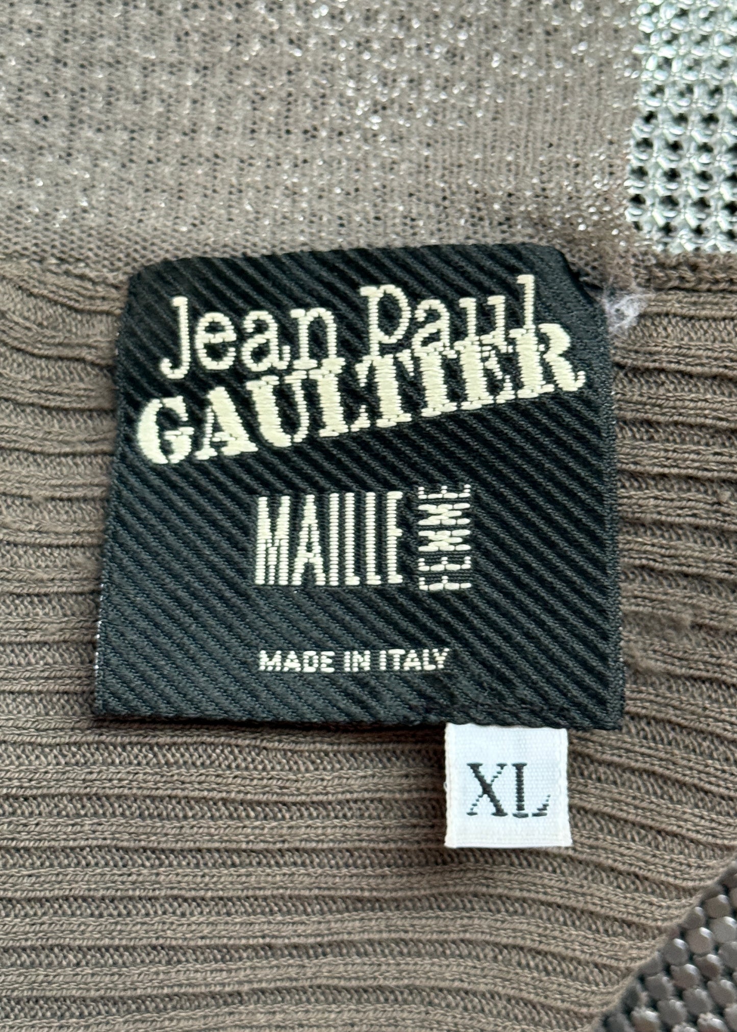 Jean Paul Gaultier Spring 2009 Chainmail & Knit Backless Top