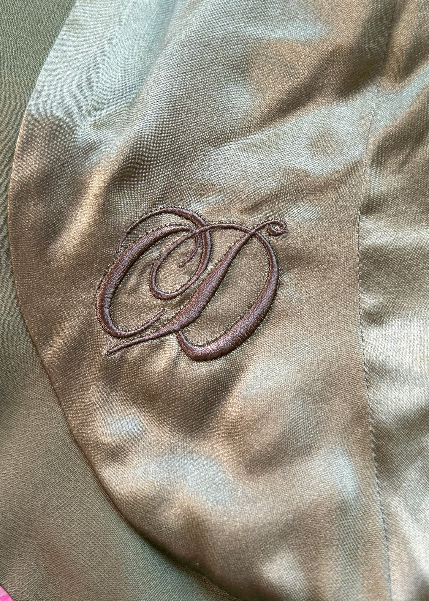 Dior Spring 1999 Khaki Green Jacket & Skirt Suit Set