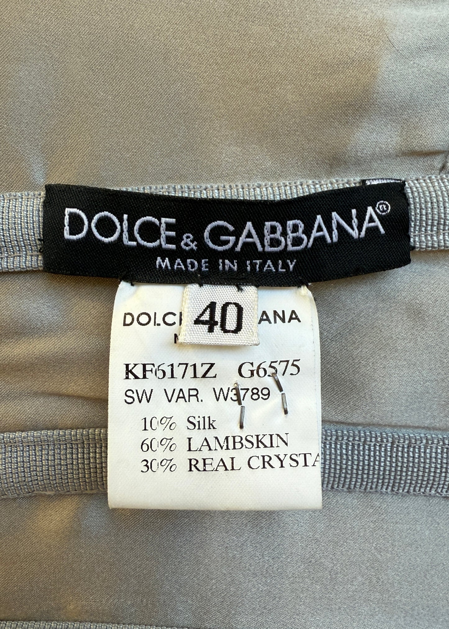 Dolce & Gabbana Fall 2005 Runway Fur & Crystal Dress