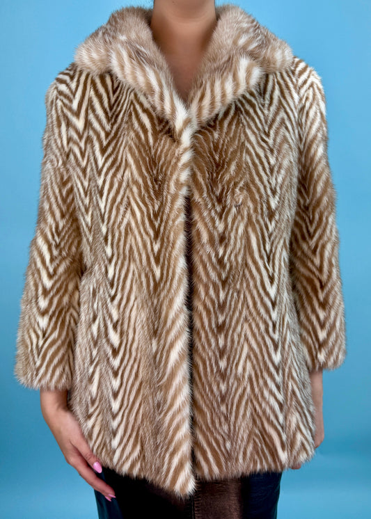 Yves Saint Laurent 1980s Brown Mink Fur Coat