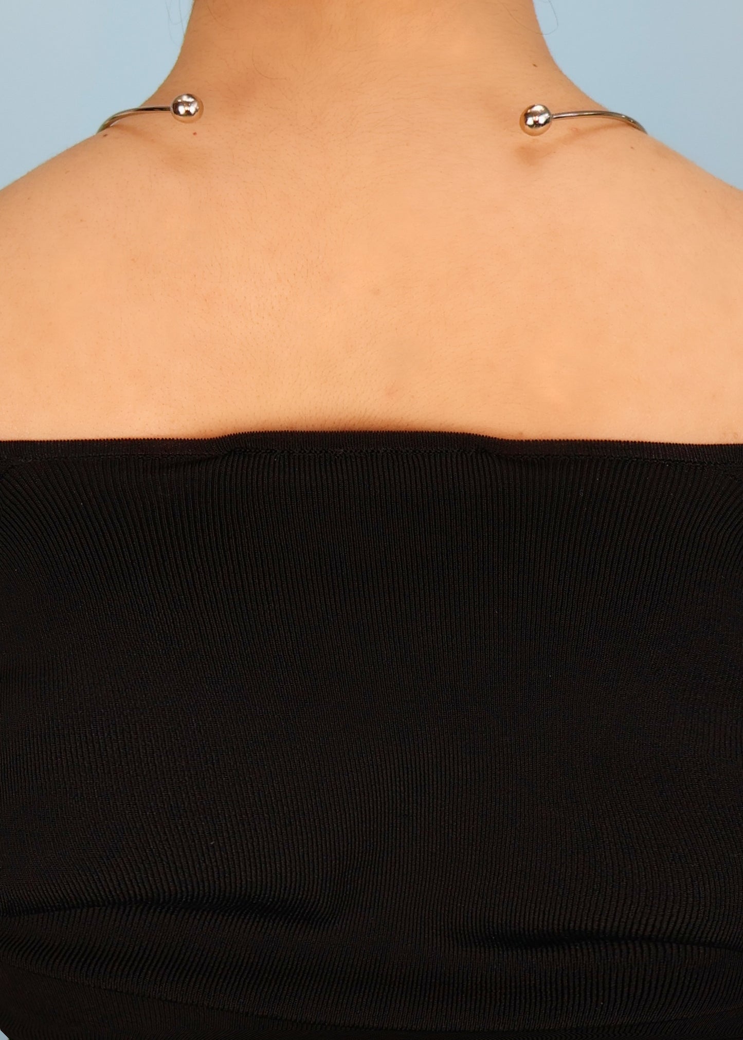 Chloé Crystal Logo Pendant Wire Necklace